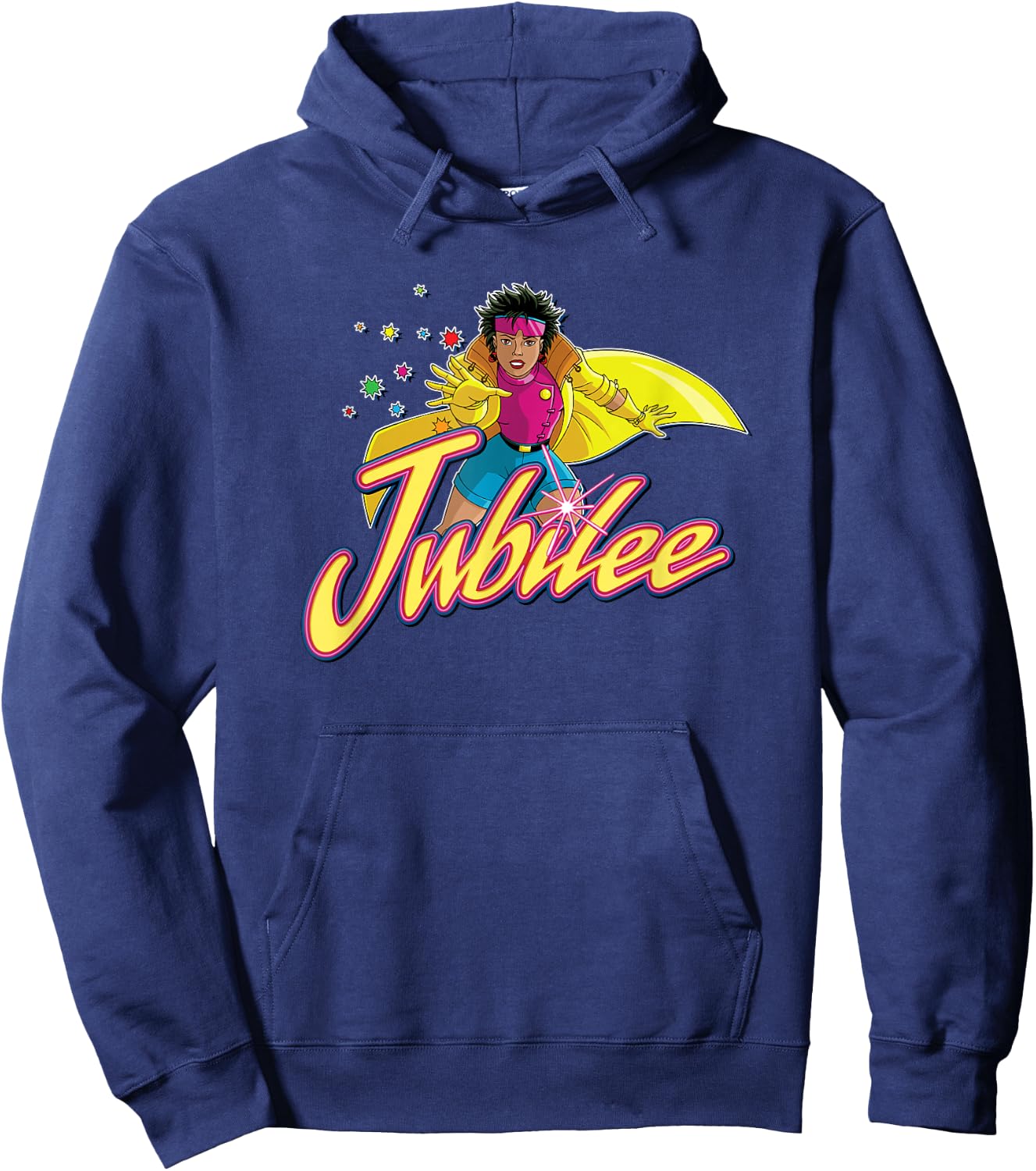 Marvel X-Men Jubilee Retro 90s Hoodie - Hoodie | Navy