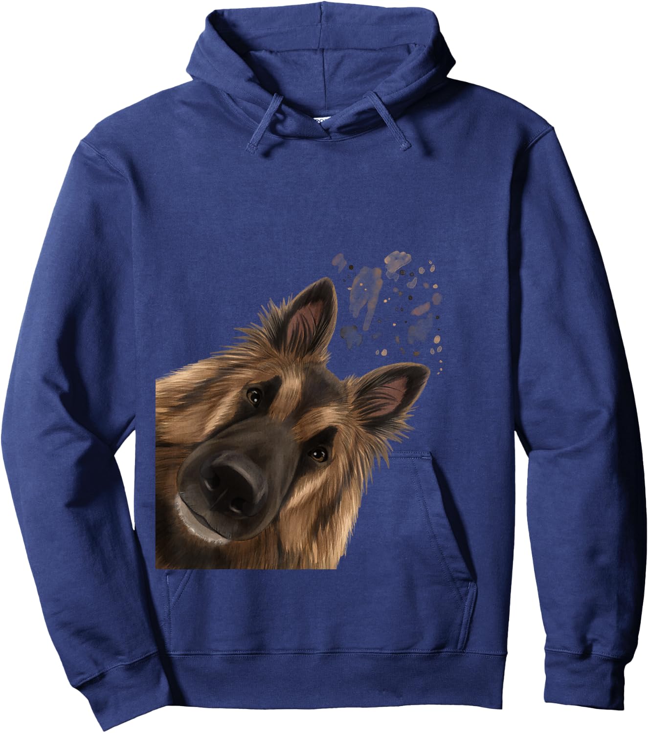 Funny Curious Belgian Shepherd Dog Tervuren Hoodie - Hoodie | Navy