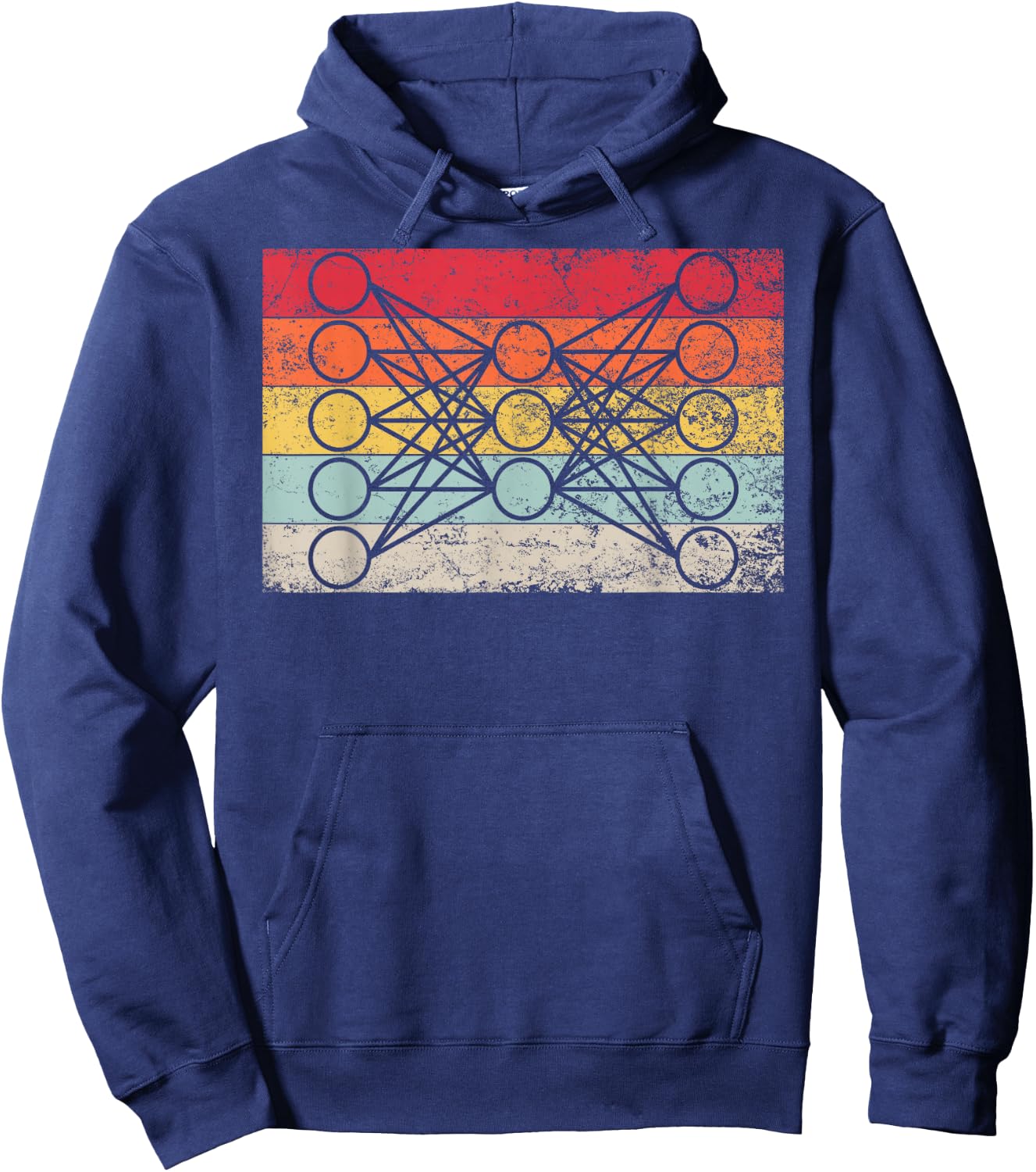AUTOENCODER Neural Net AI Deep Learning Robot Vintage Style Hoodie - Hoodie | Navy
