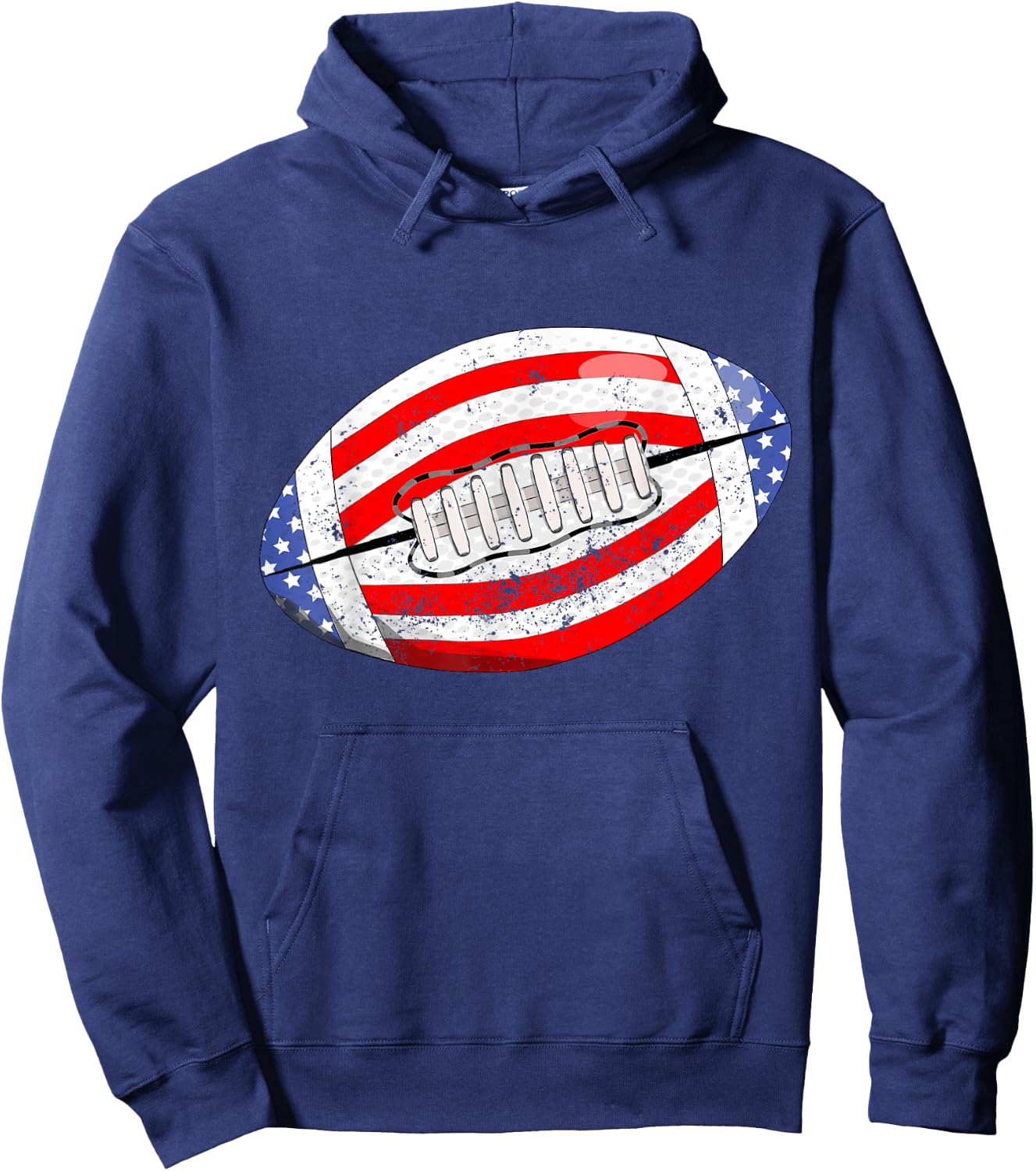 American Football American Flag 4th of July Kids Boys Hoodie - Hoodie | Navy