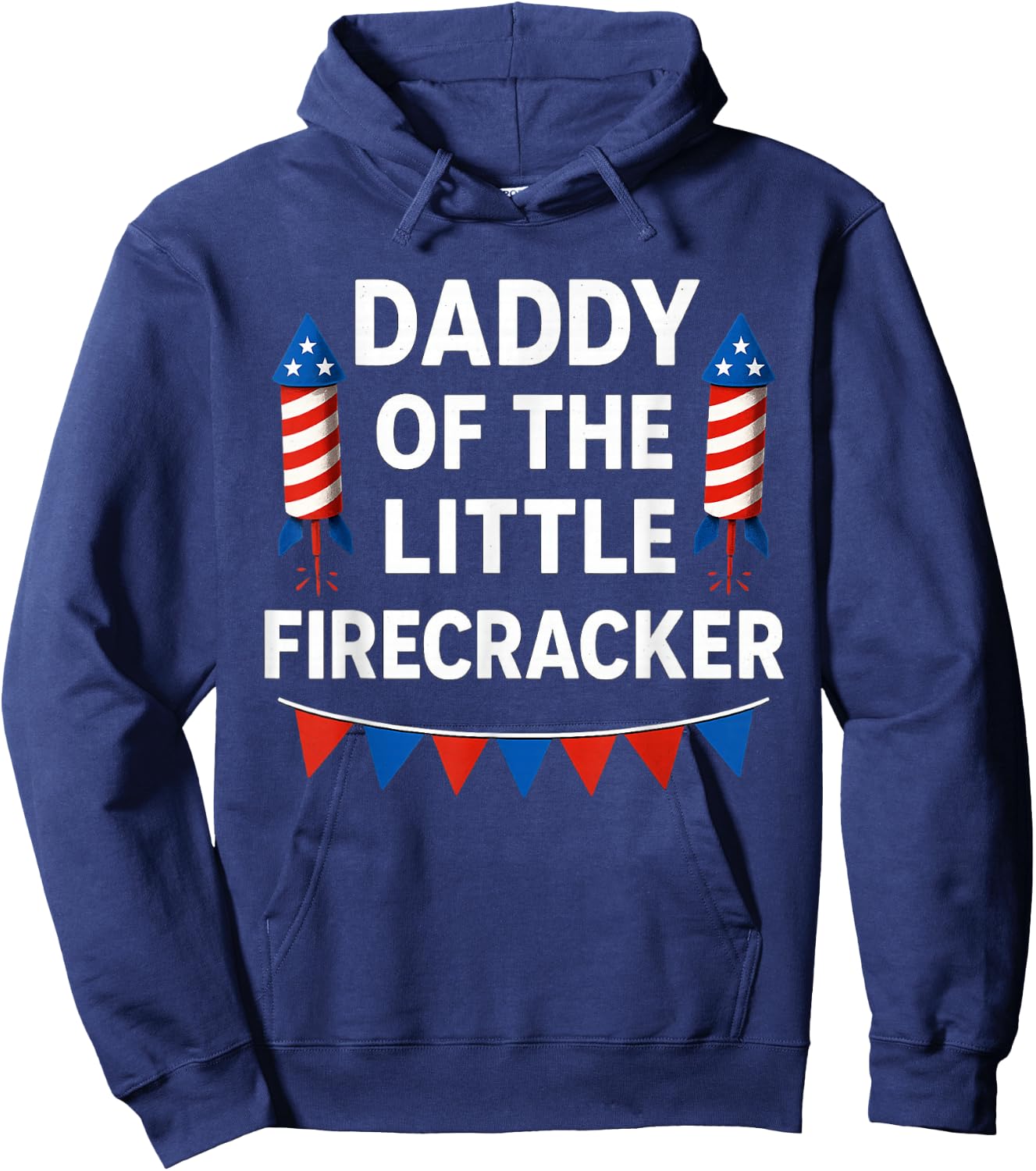 4th of July Birthday Gifts Funny Bday Born On 4th of July Hoodie - Hoodie | Navy