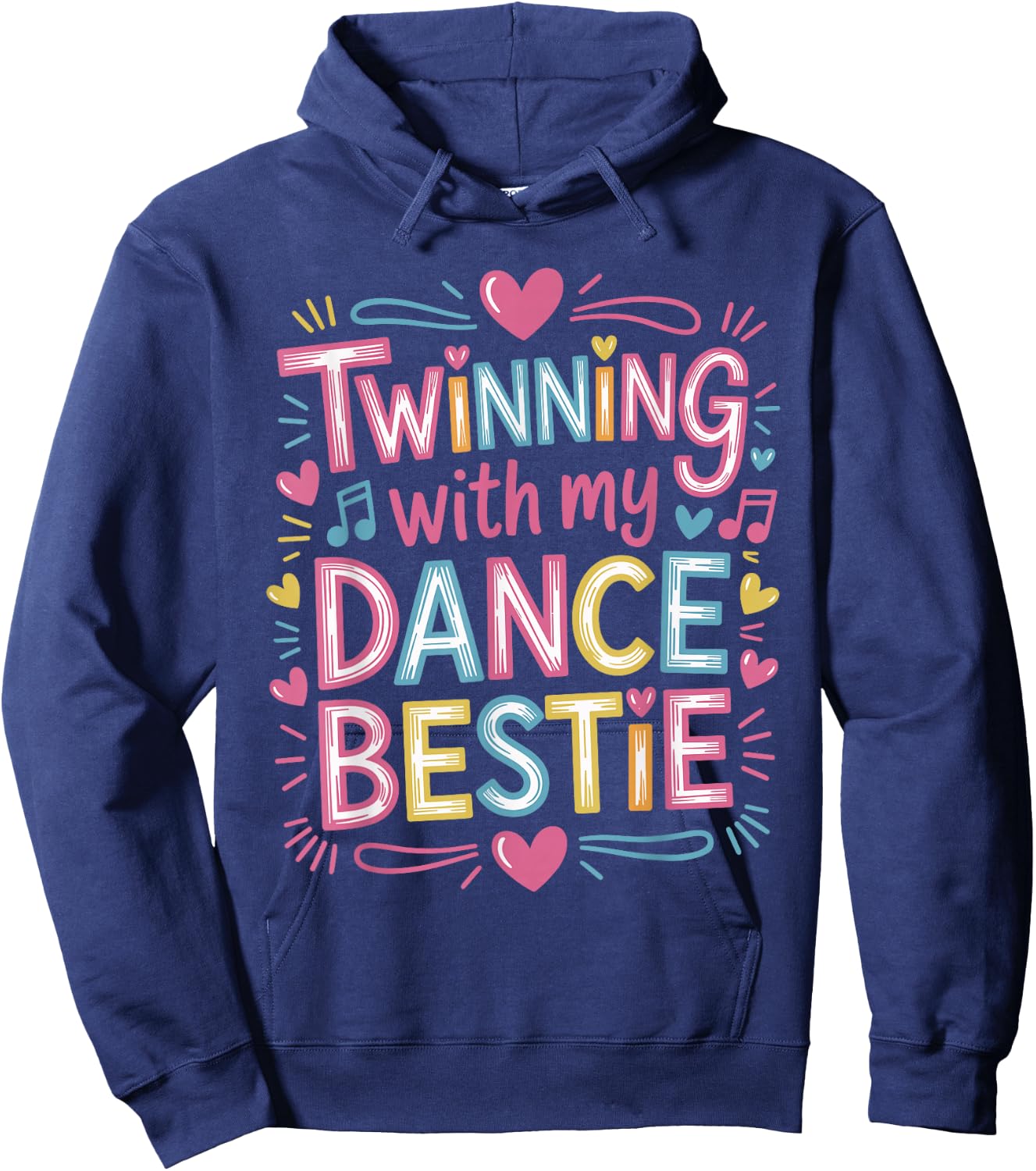 Twinning With My Bestie Matching Dancing Partners Dance Hoodie - Hoodie | Navy