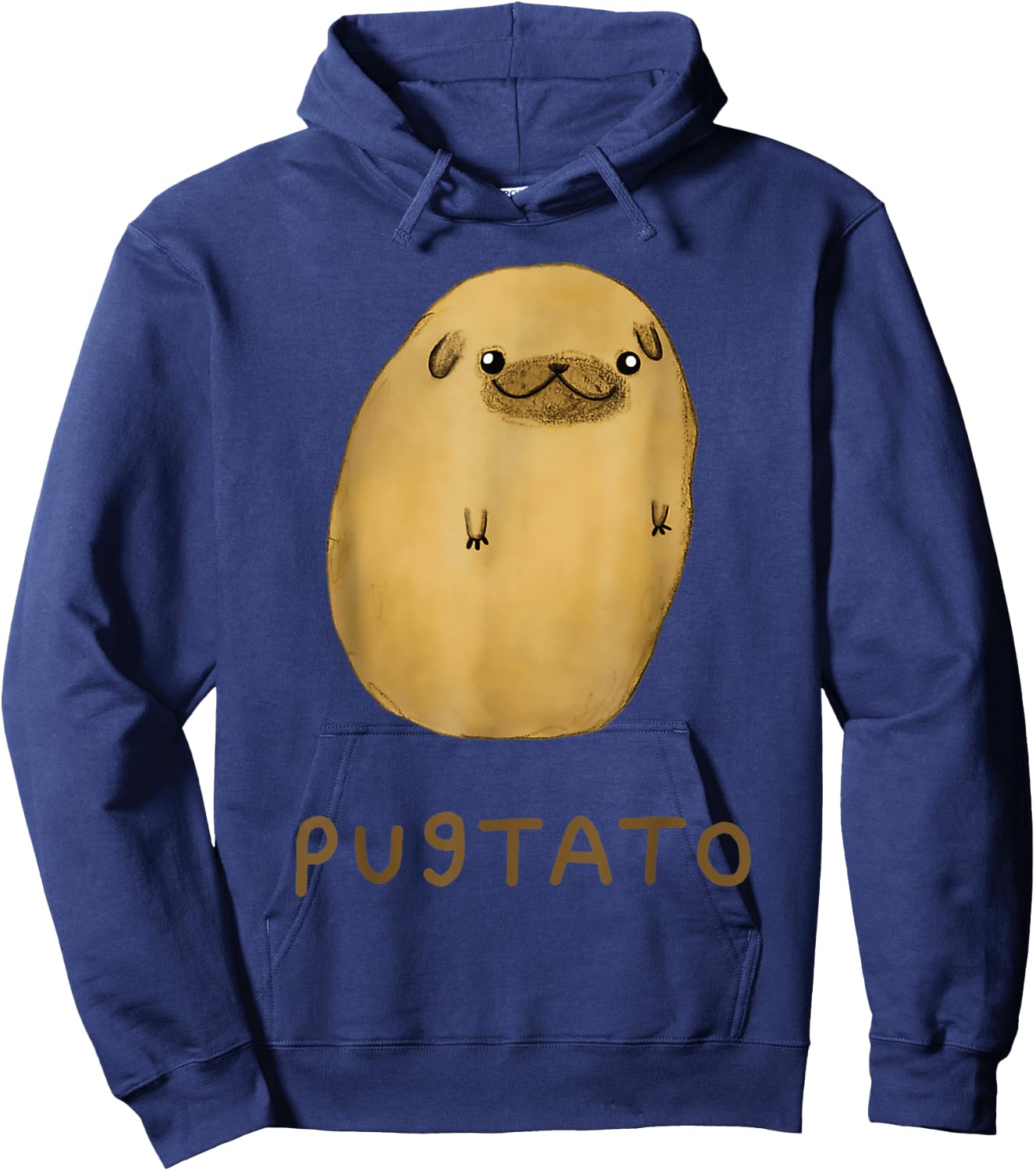 Pugtato Potato Dogs Hoodie - Hoodie | Navy