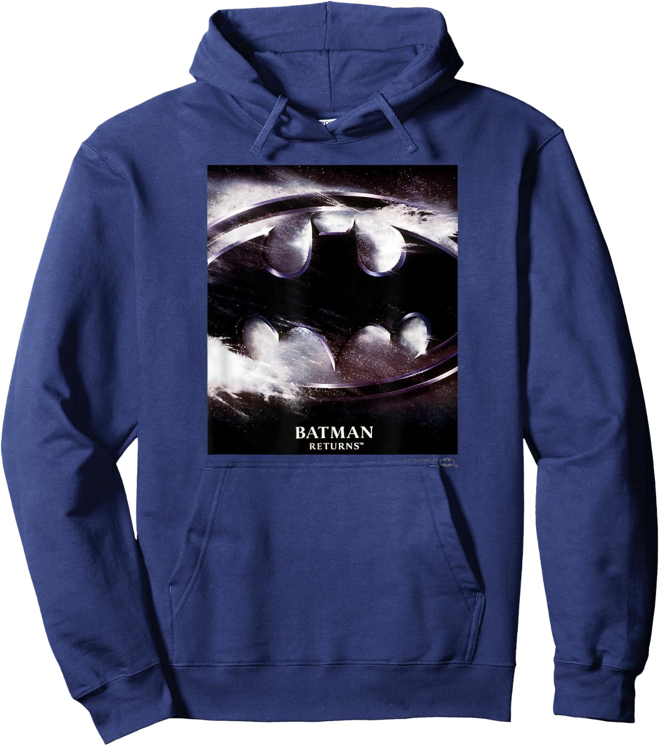 Batman Returns Snow Icon Poster Hoodie - Hoodie | Navy