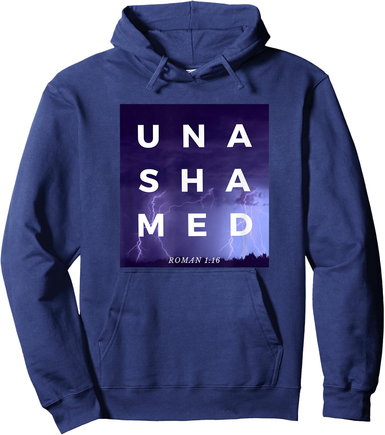 Unashamed 116 Unashamed Tour Roman 1:16 Men's Women's Kid's Hoodie - Hoodie | Navy