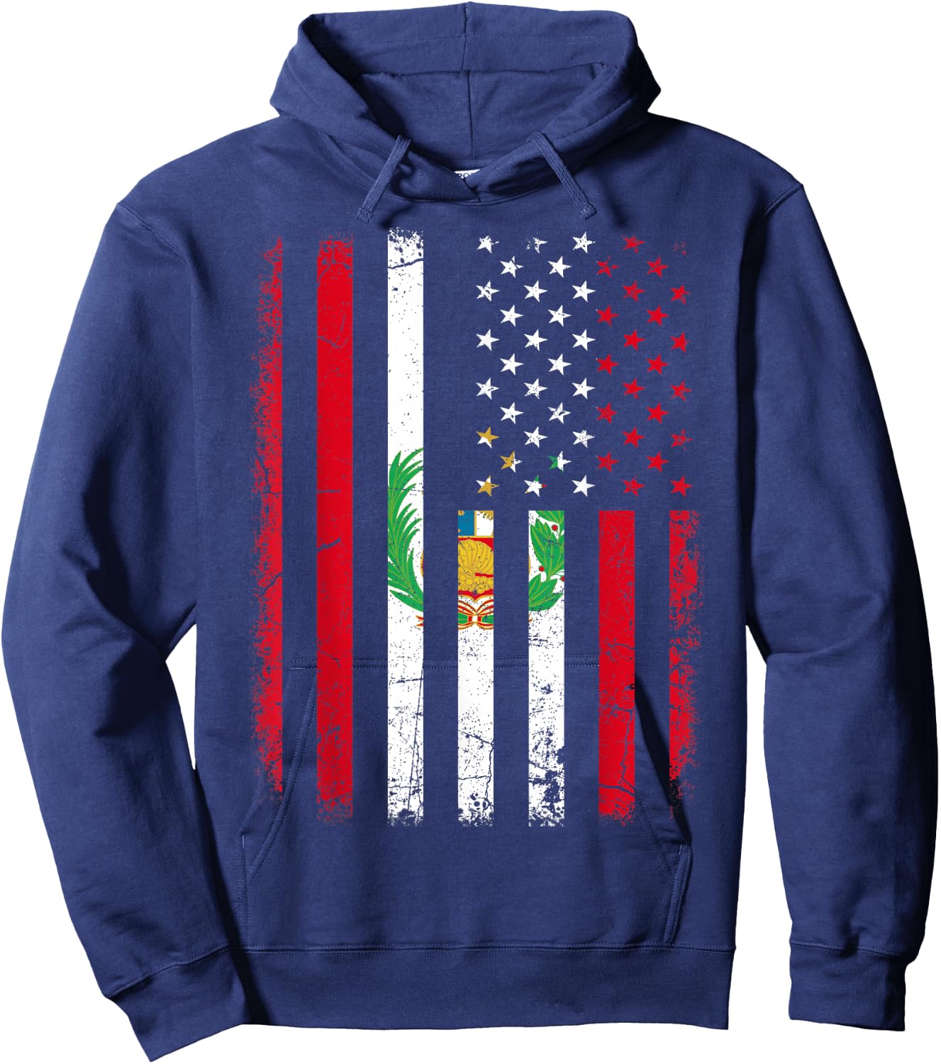 Peruvian American Flag Peruvian Roots Peru America Small Hoodie - Hoodie | Navy