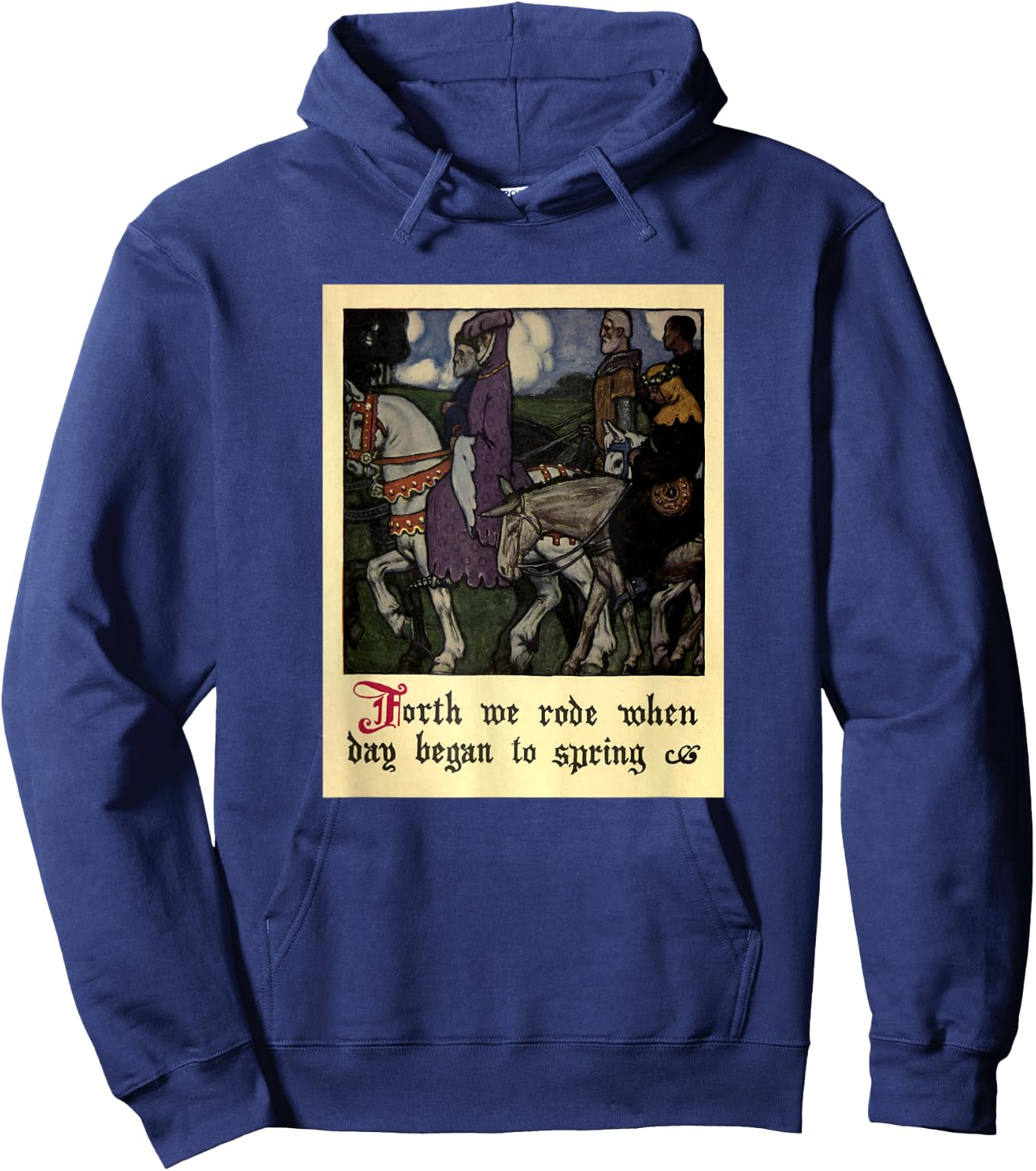 Canterbury Tales - Forth We Rode Hoodie - Hoodie | Navy