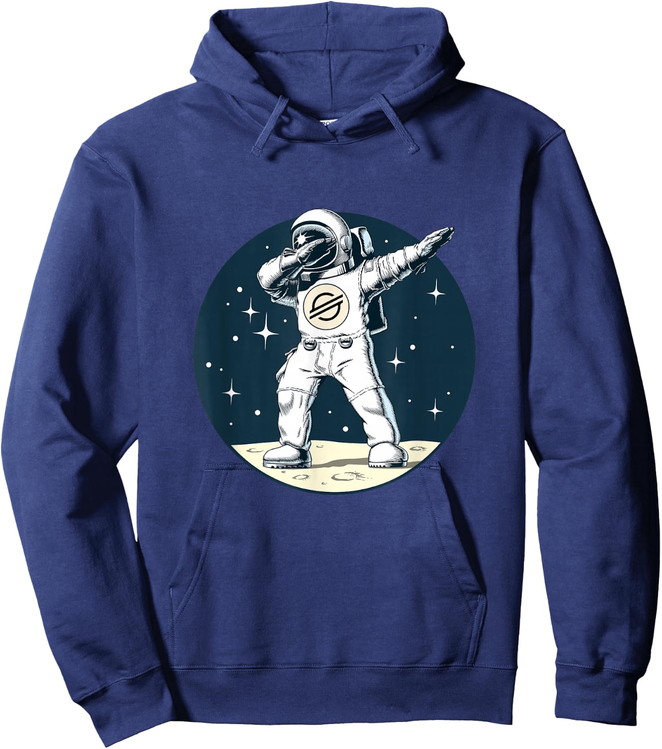 Cryptocurrency Talk - Fun XLM Stellar Dabbing Sapce Man Hoodie - Hoodie | Navy