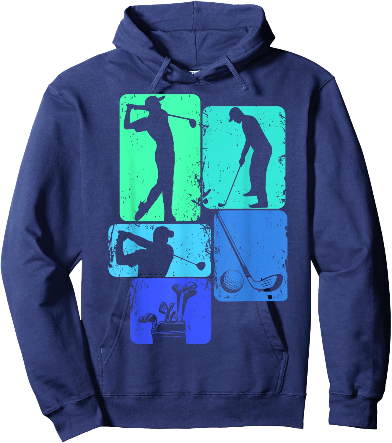 Golf Club Golfer Golfing Boys Kids Hoodie - Hoodie | Navy
