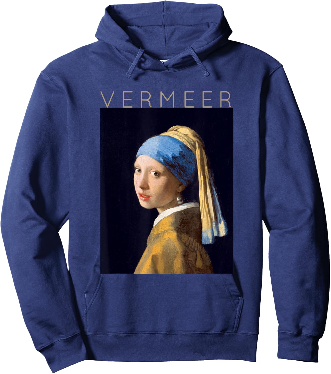 Johannes Vermeer - For Artists - Girl With a Pearl Earring Hoodie - Hoodie | Navy