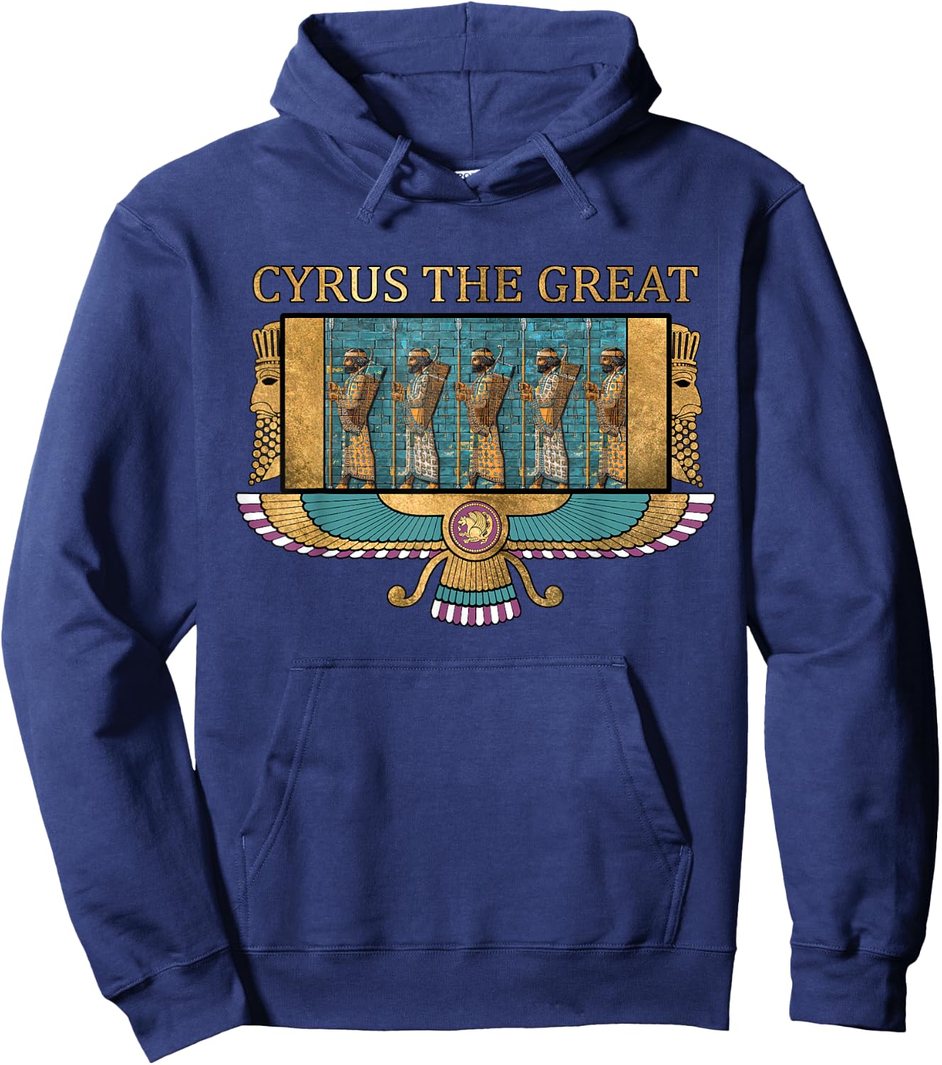 Cyrus the Great Ancient Persia Achaemenid Persian Hoodie - Hoodie | Navy