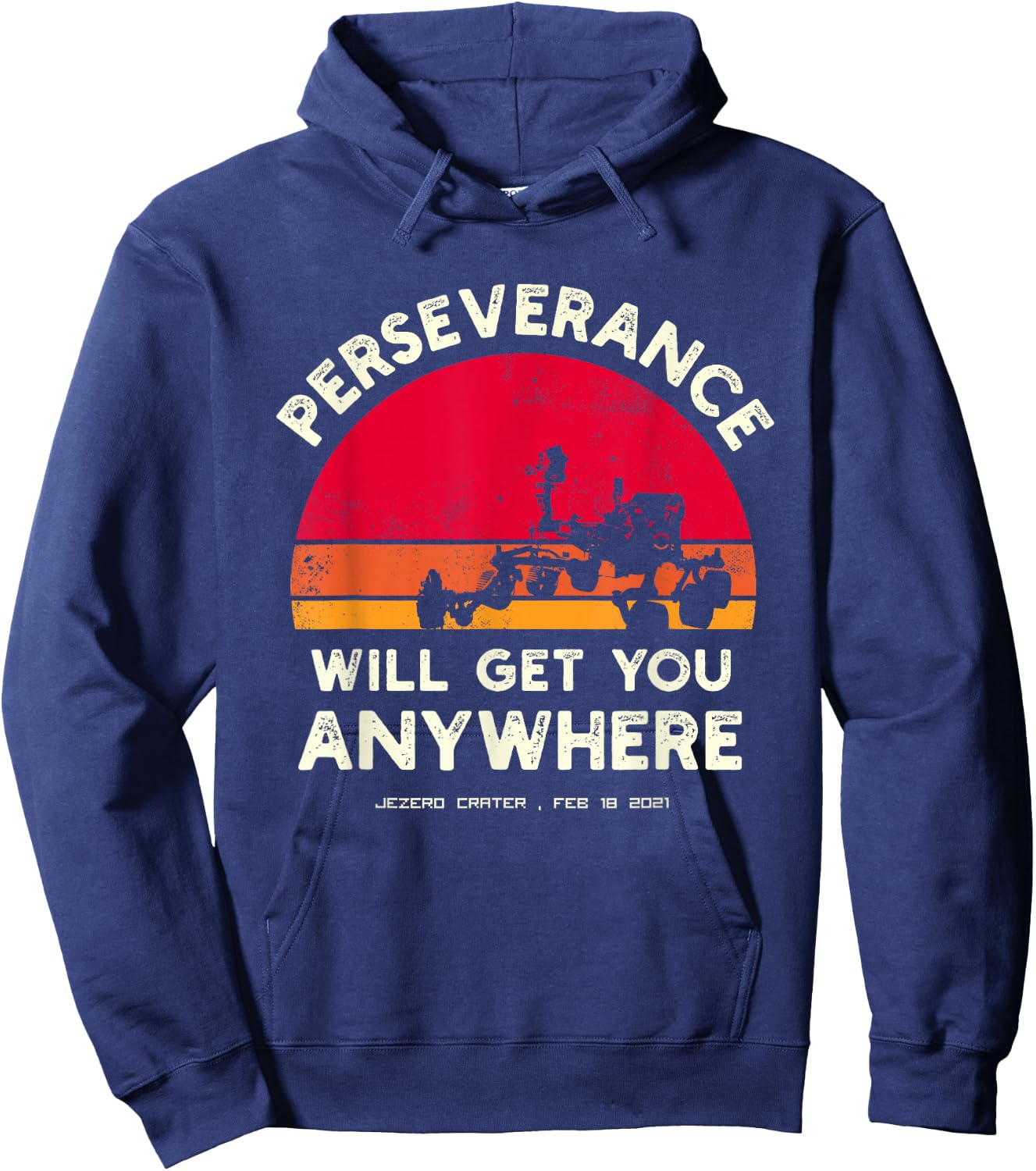Perseverance Mars Rover Landing 2021 Mission Hoodie - Hoodie | Navy