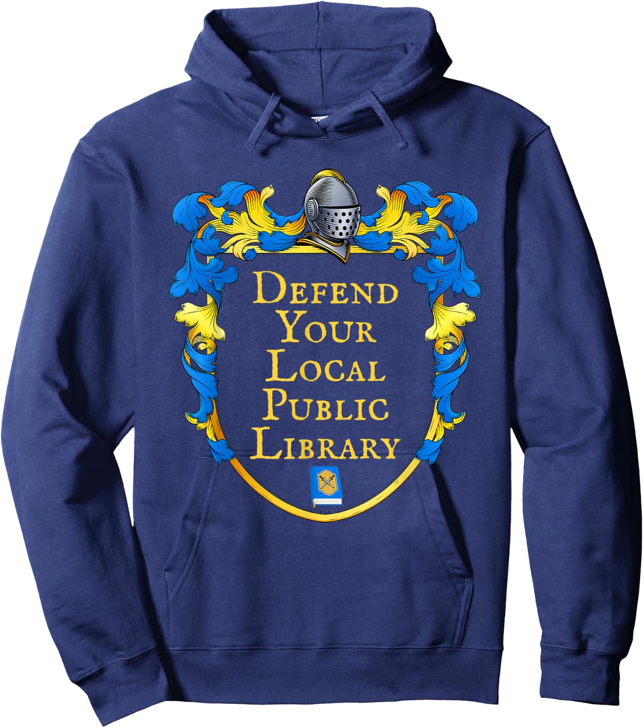 Defend Your Local Public Library Hoodie - Hoodie | Navy