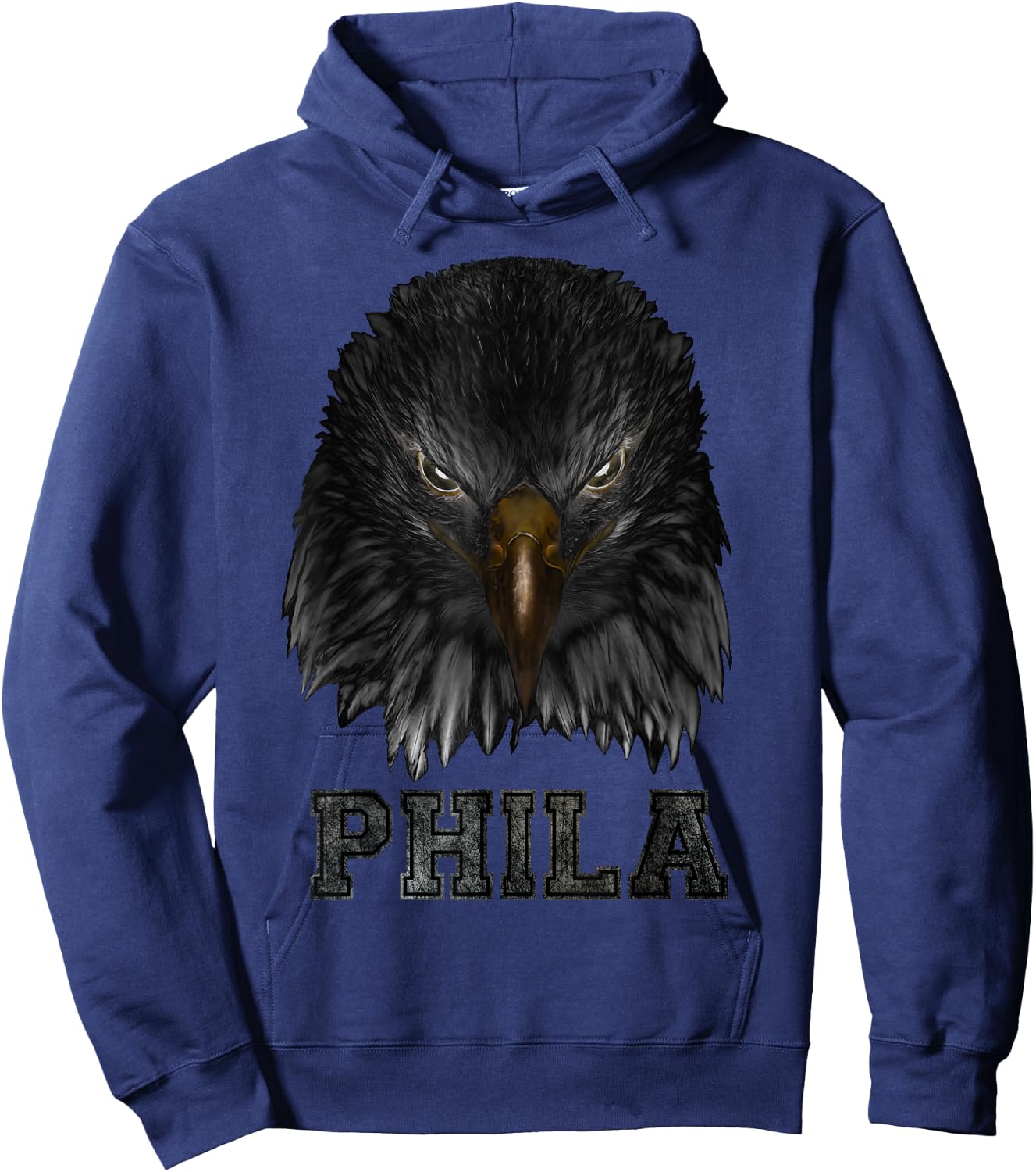 Dark Eagle Head PHILA Hoodie - Hoodie | Navy