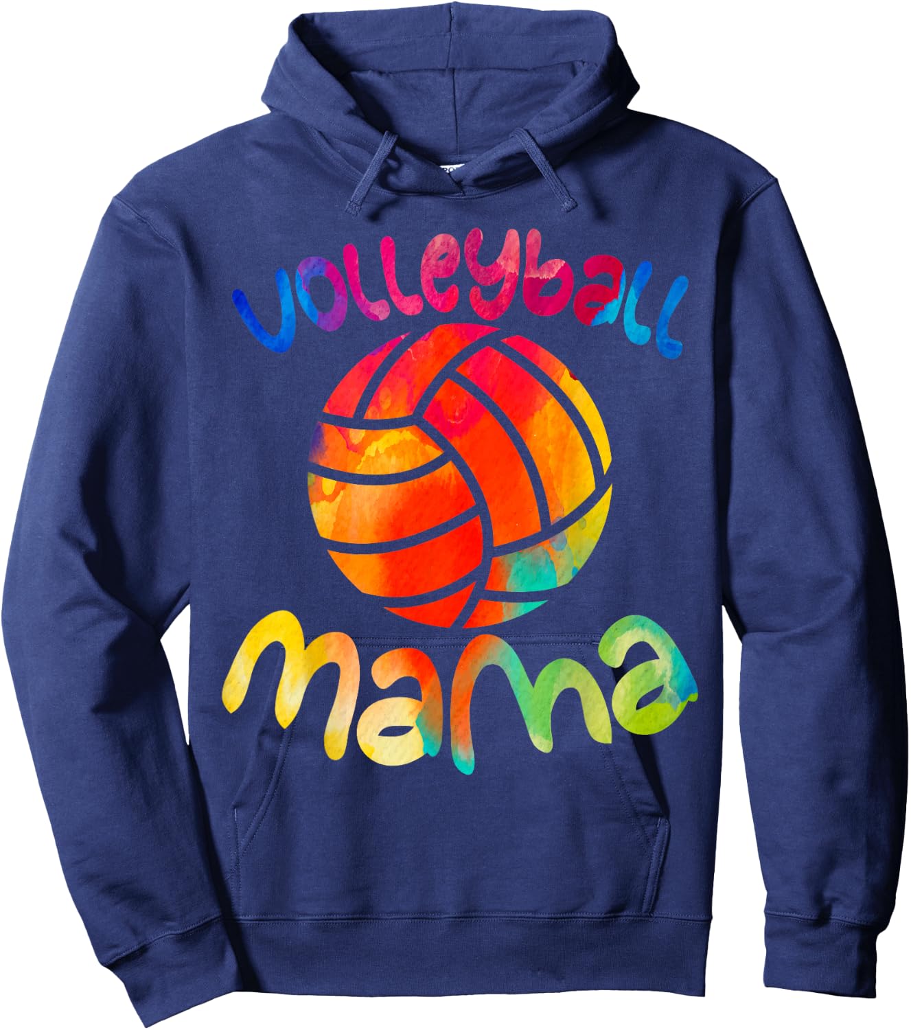 Cool Volleyball Shirt Fancy Volleyball Mama Sporty Mom Hoodie - Hoodie | Navy