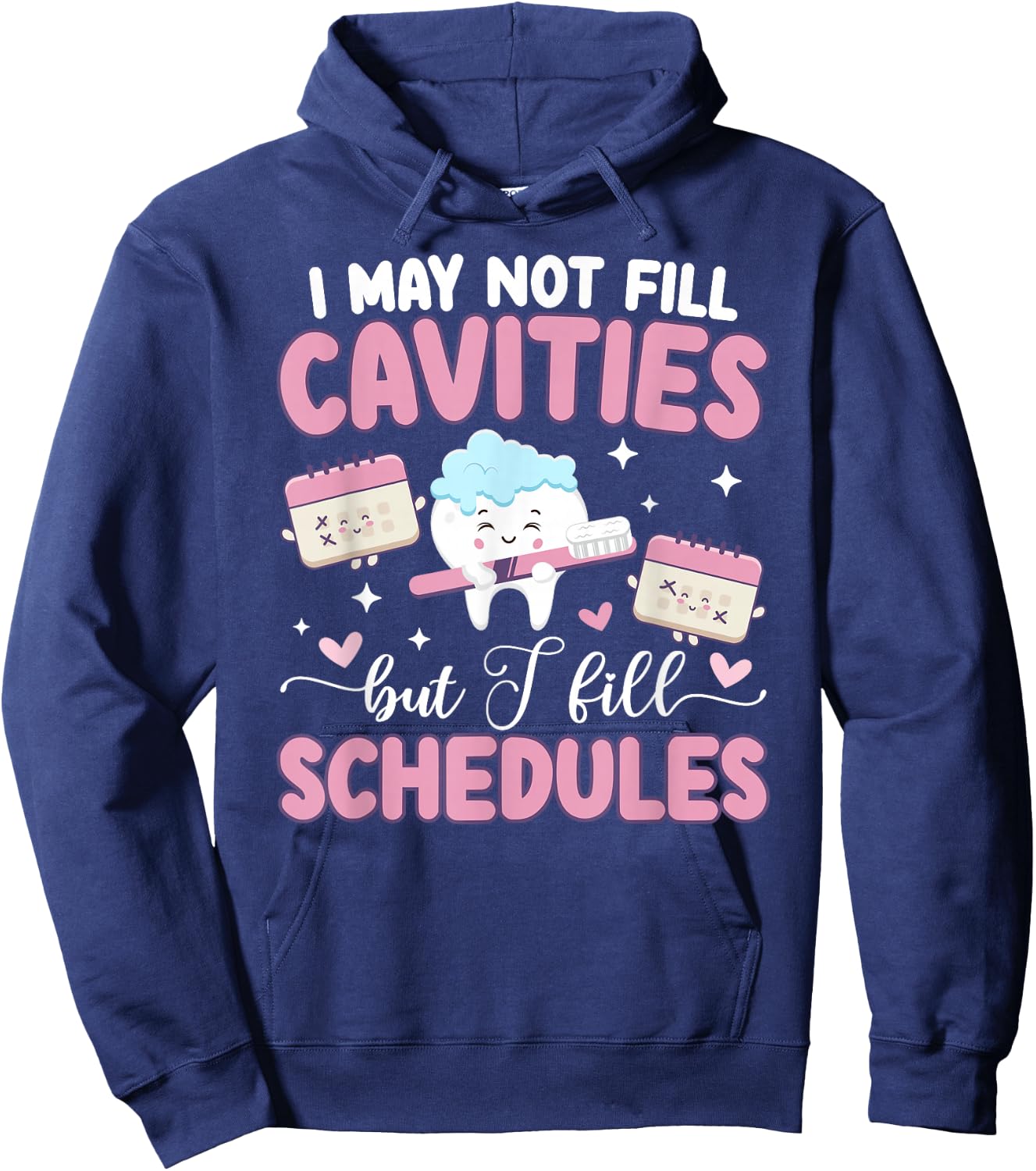 Best Dental Receptionist Appreciation Dentist Receptionist Hoodie - Hoodie | Navy