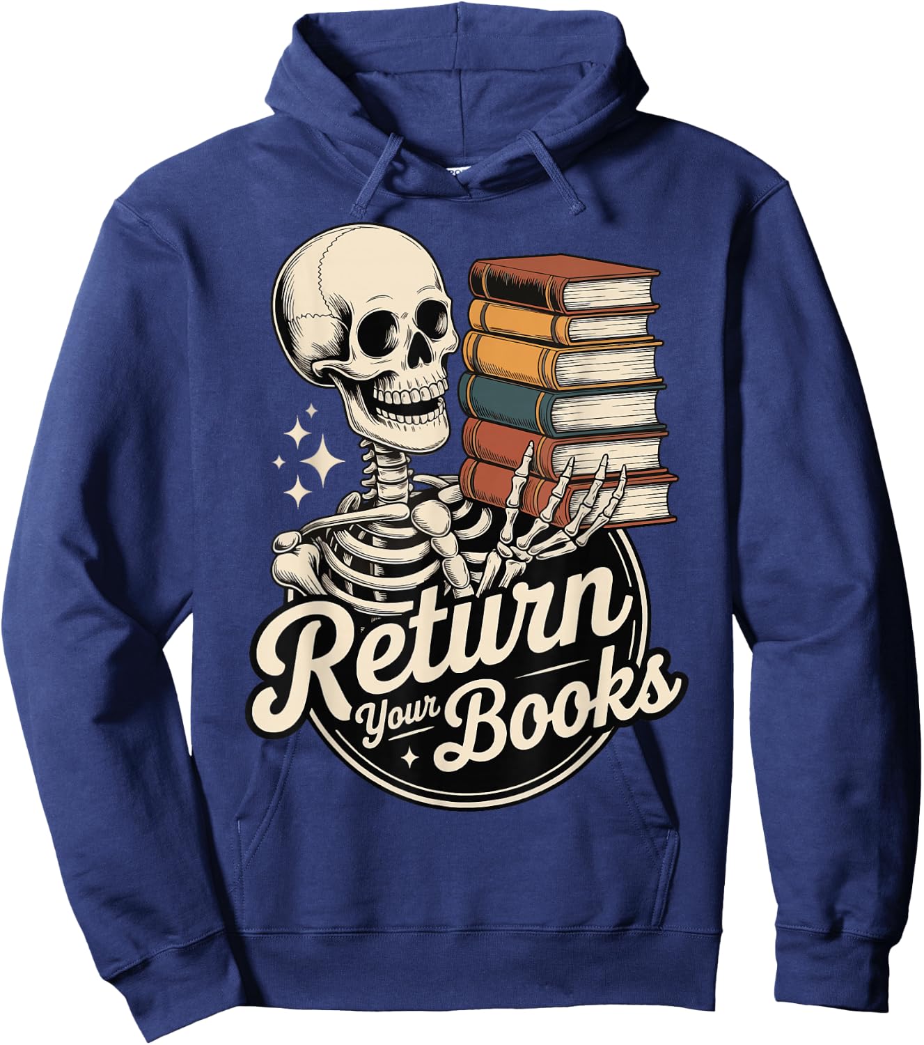 Return Your Books School Librarian Hoodie - Hoodie | Navy