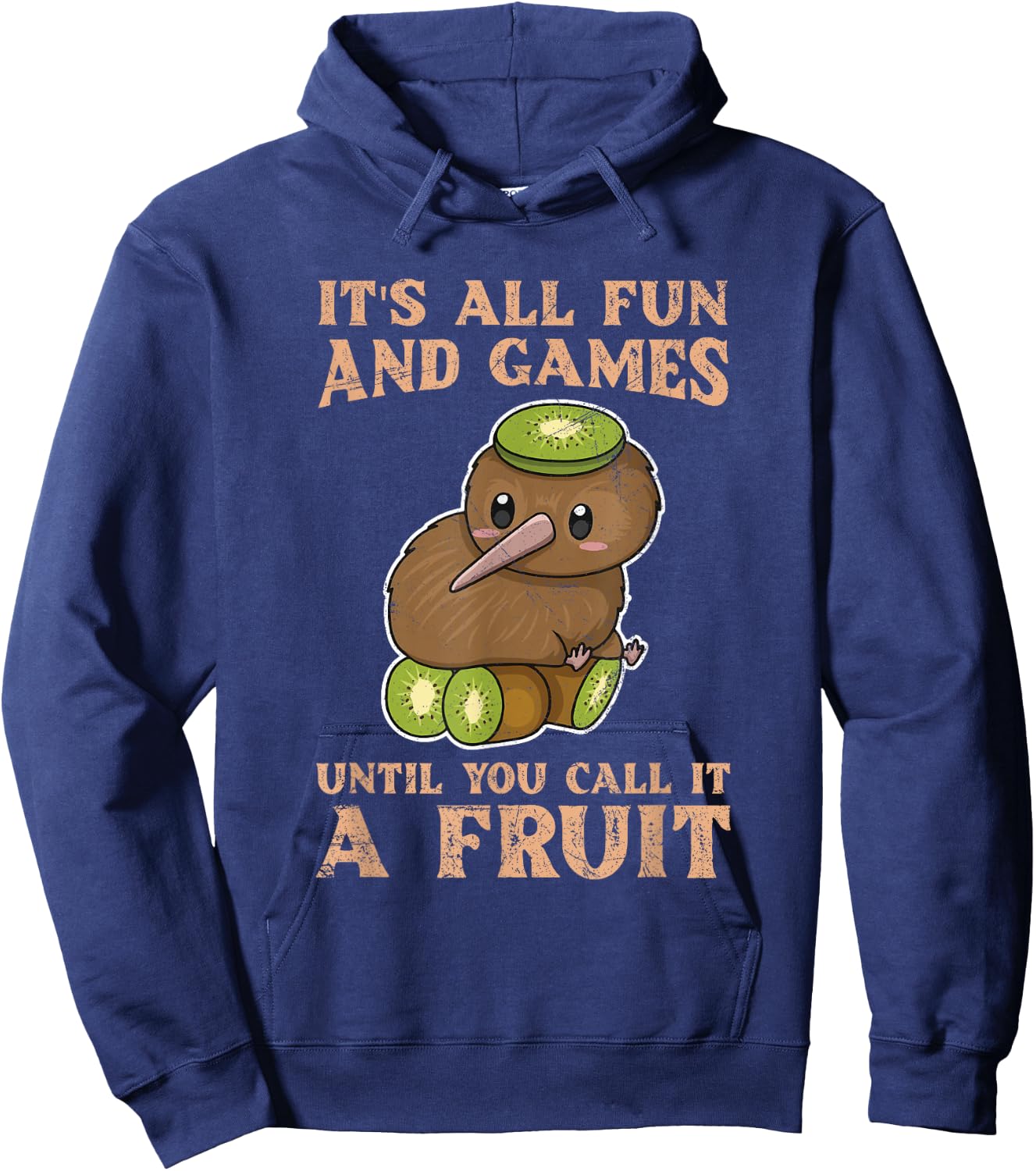 New Zealand Kiwi Bird Quote for a Kiwi Lover Hoodie - Hoodie | Navy