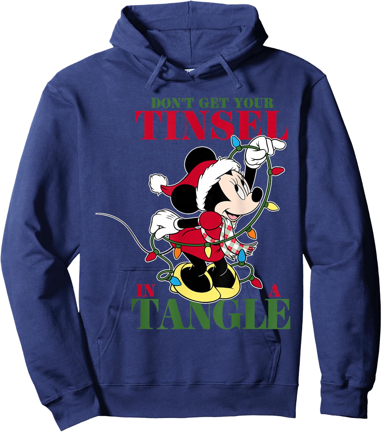 Disney - Holiday Minnie Tangled Tinsel Hoodie - Hoodie | Navy