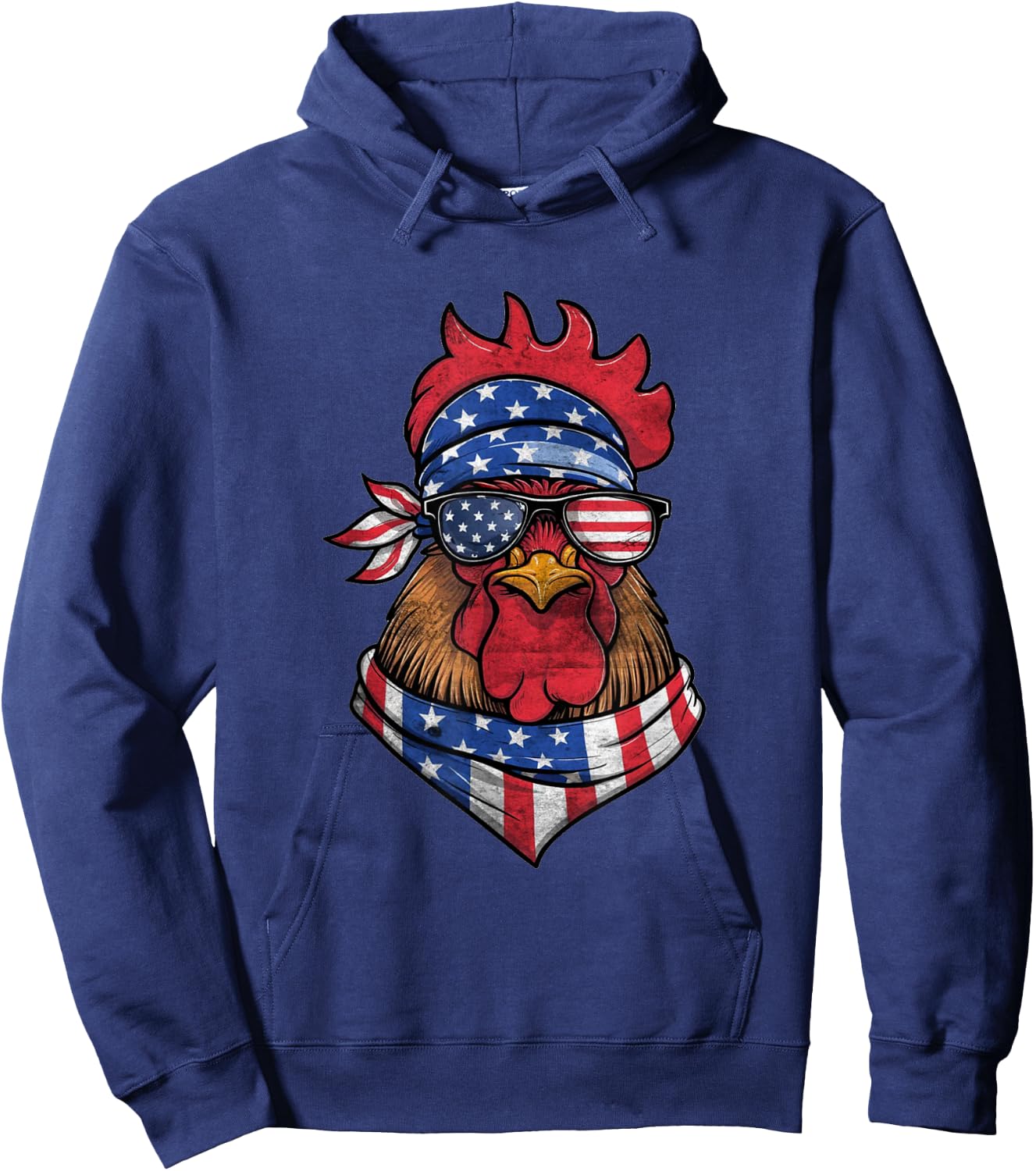 4th Of July Boys Kids Fourth Of July American Bald Eagle Hoodie - Hoodie | Navy
