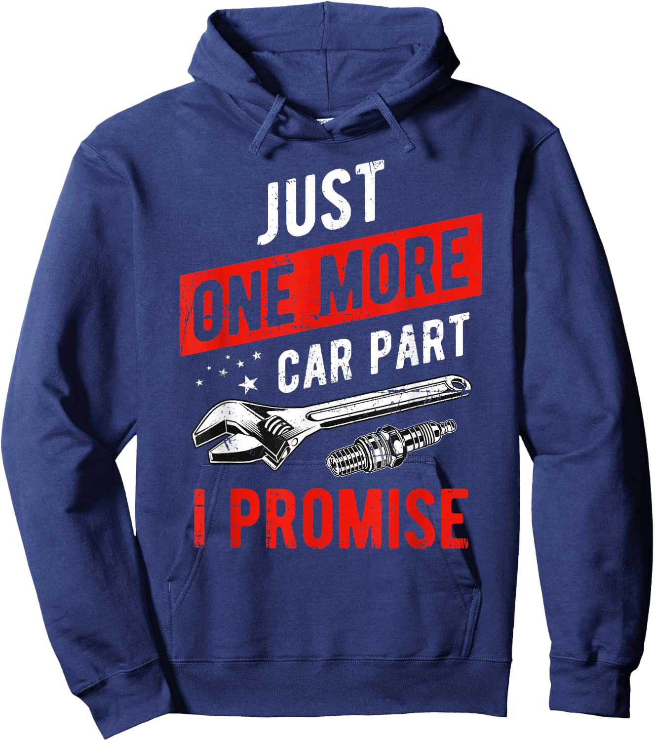 Just One More Car Part I Promise - Gear Head Hoodie - Hoodie | Navy