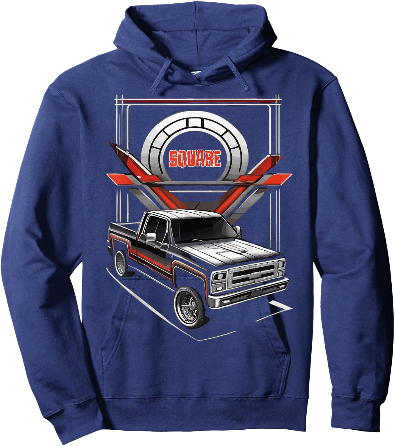 Square Body Truck Hoodie - Hoodie | Navy