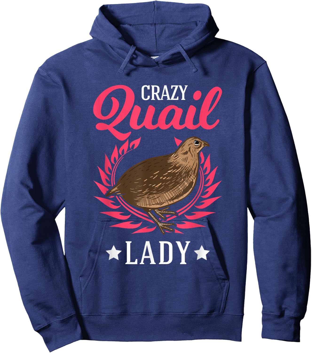 Quail Owner Clothes Crazy Quail Lady Women's Black Japanese Quail Hoodie - Hoodie | Navy