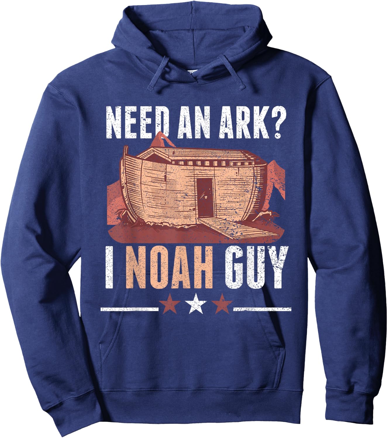 Funny Need An Ark I Noah Guy Christian Bible Character Hoodie - Hoodie | Navy