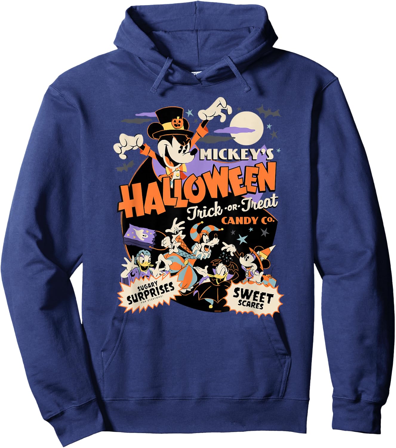 Disney Mickey’s Halloween Trick or Treat Candy Co. Small Hoodie - Hoodie | Navy