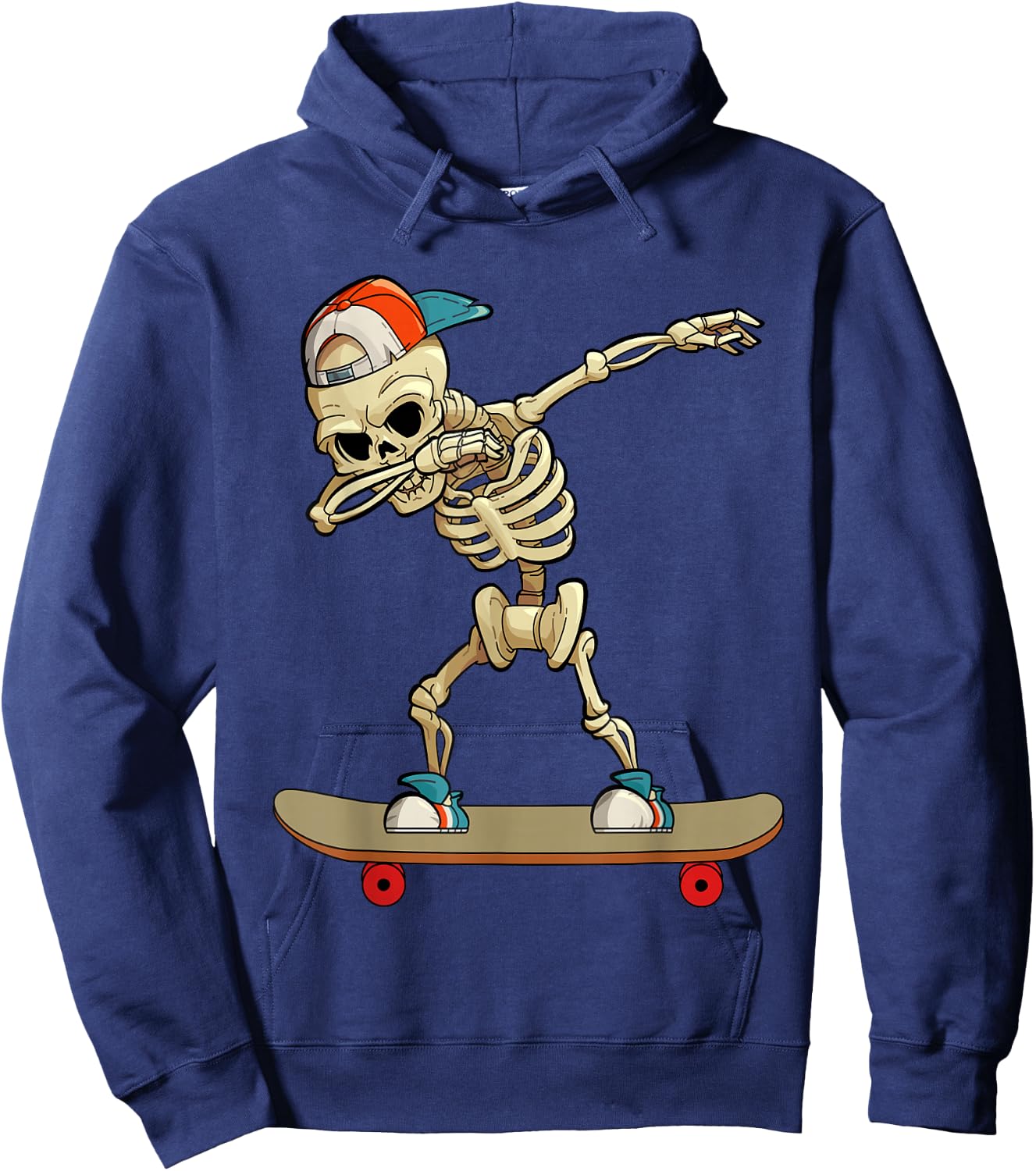 Skateboard Dabbing Skeleton Funny Dab Kids Dabbing Hoodie - Hoodie | Navy