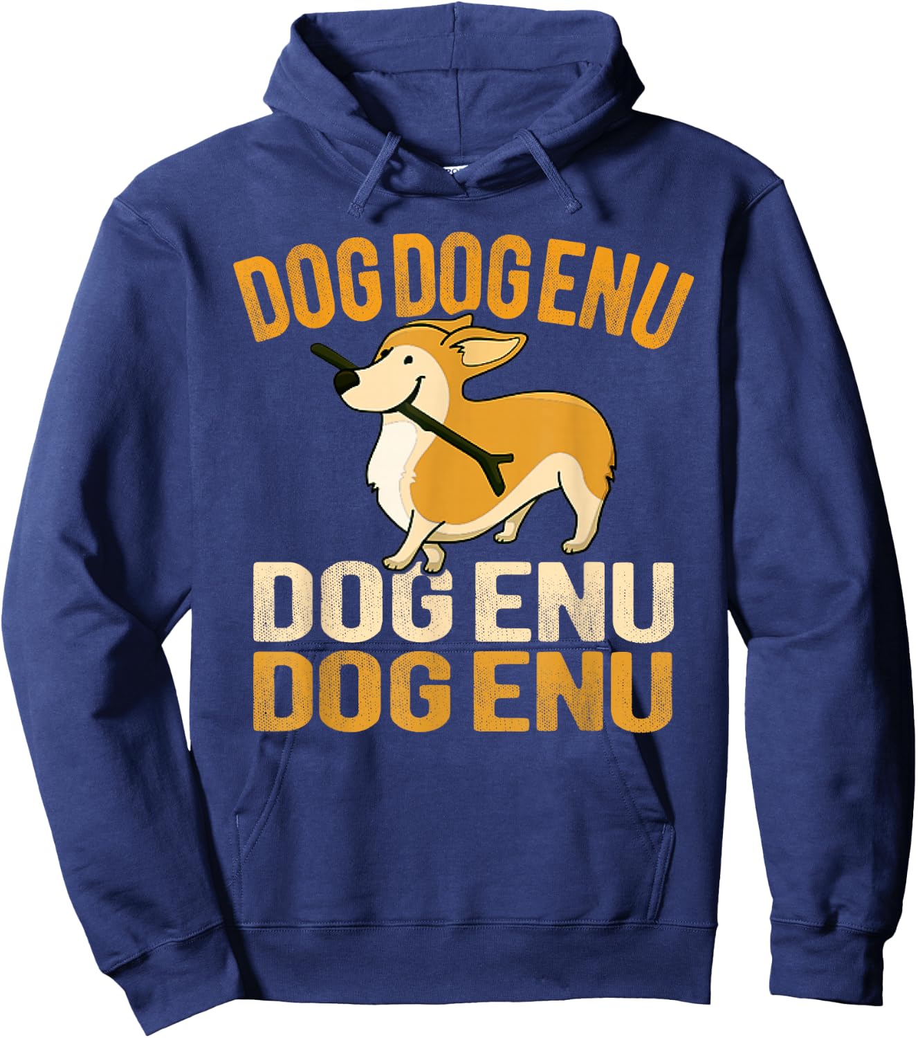 Passover Seder Dayenu Cute Corgi Dog Pun Women Girls Kids Hoodie - Hoodie | Navy