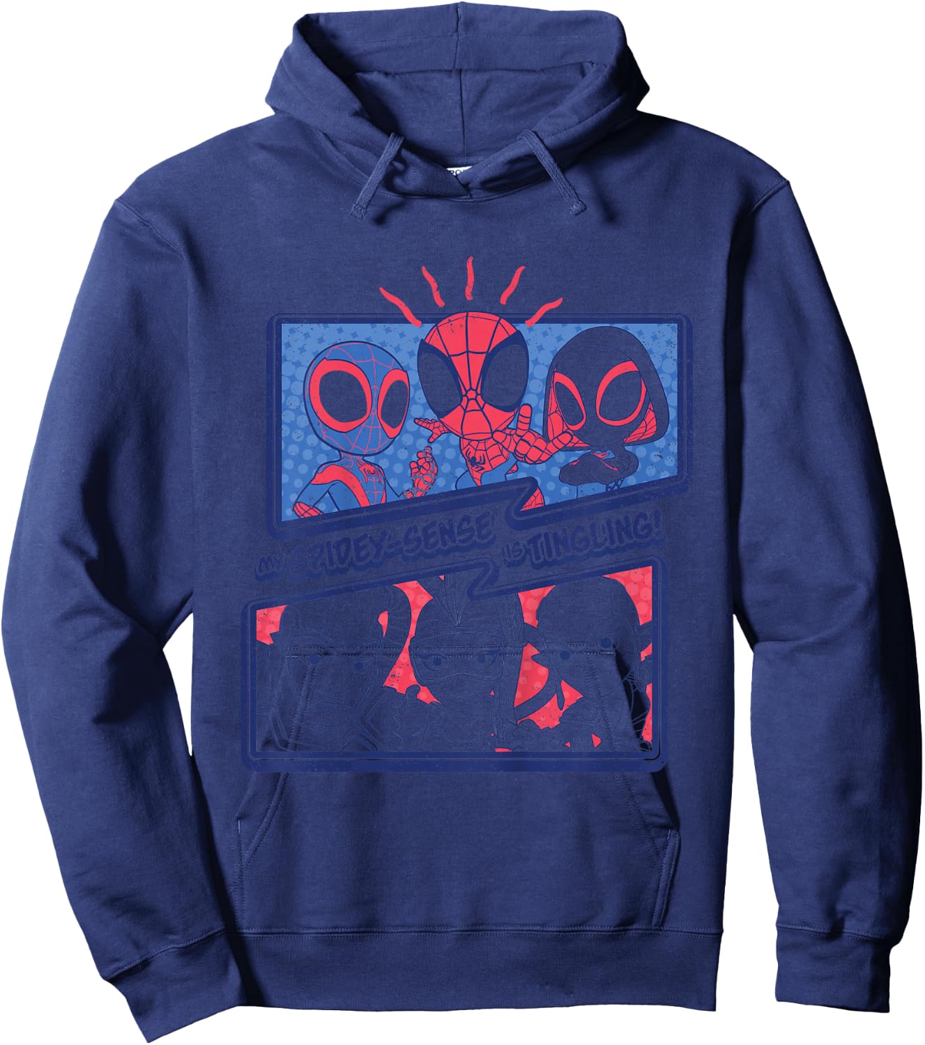 Kids Marvel Spidey and His Amazing Friends Spidey-Sense Tingling Hoodie - Hoodie | Navy