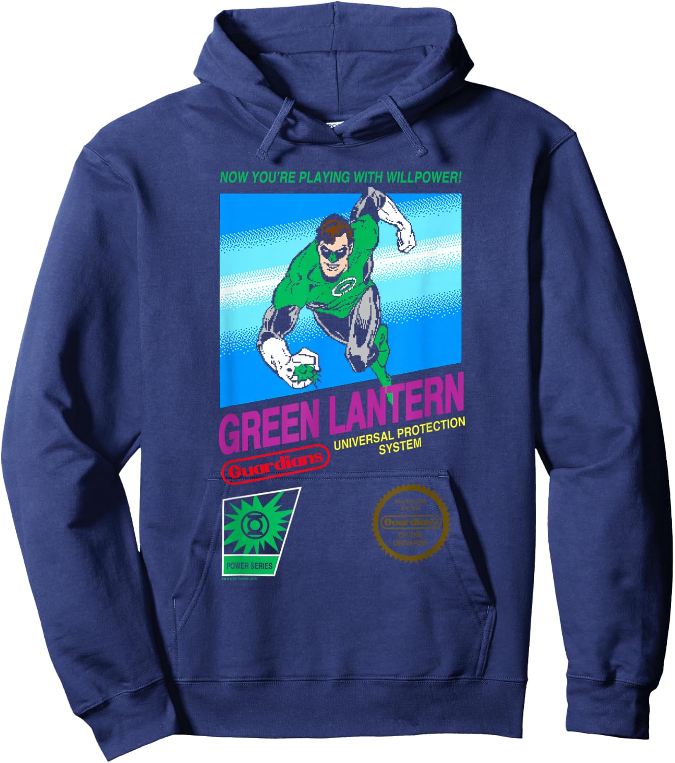Green Lantern Box Art Hoodie - Hoodie | Navy