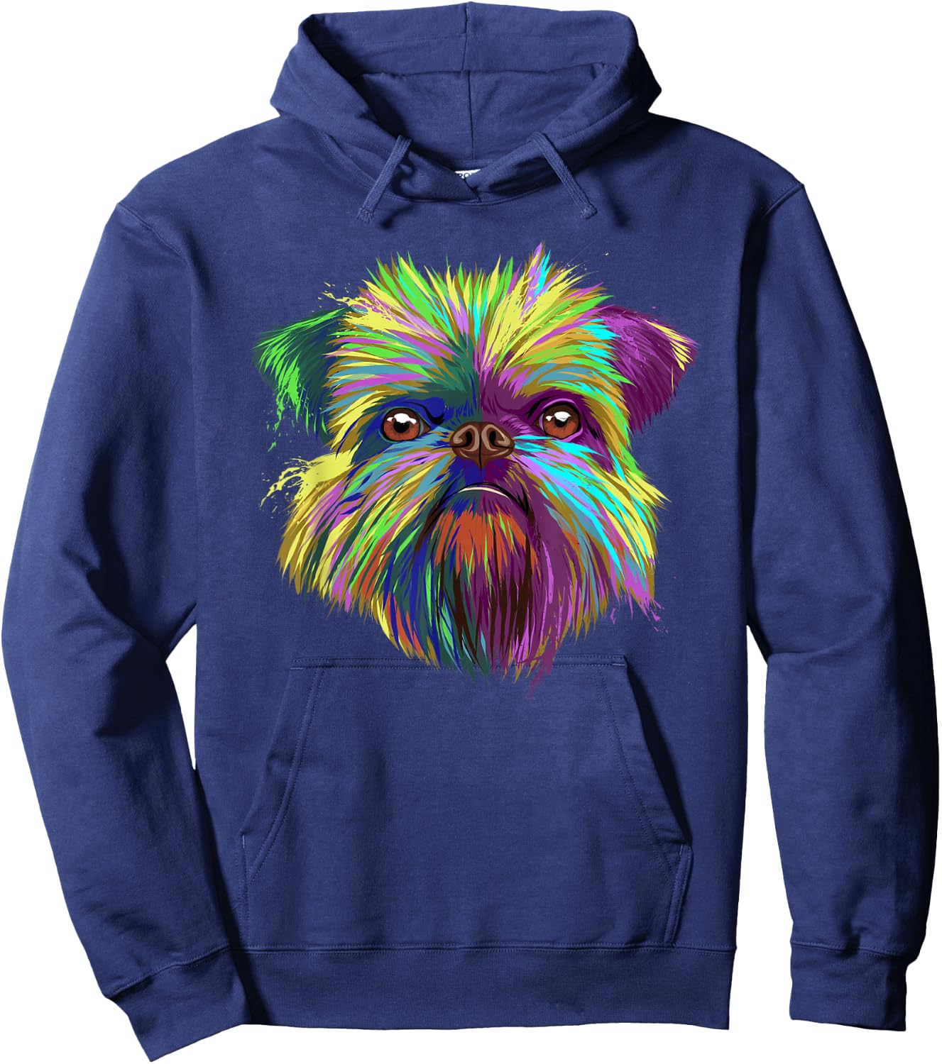 Colourful Dog Brussels Griffon Hoodie - Hoodie | Navy