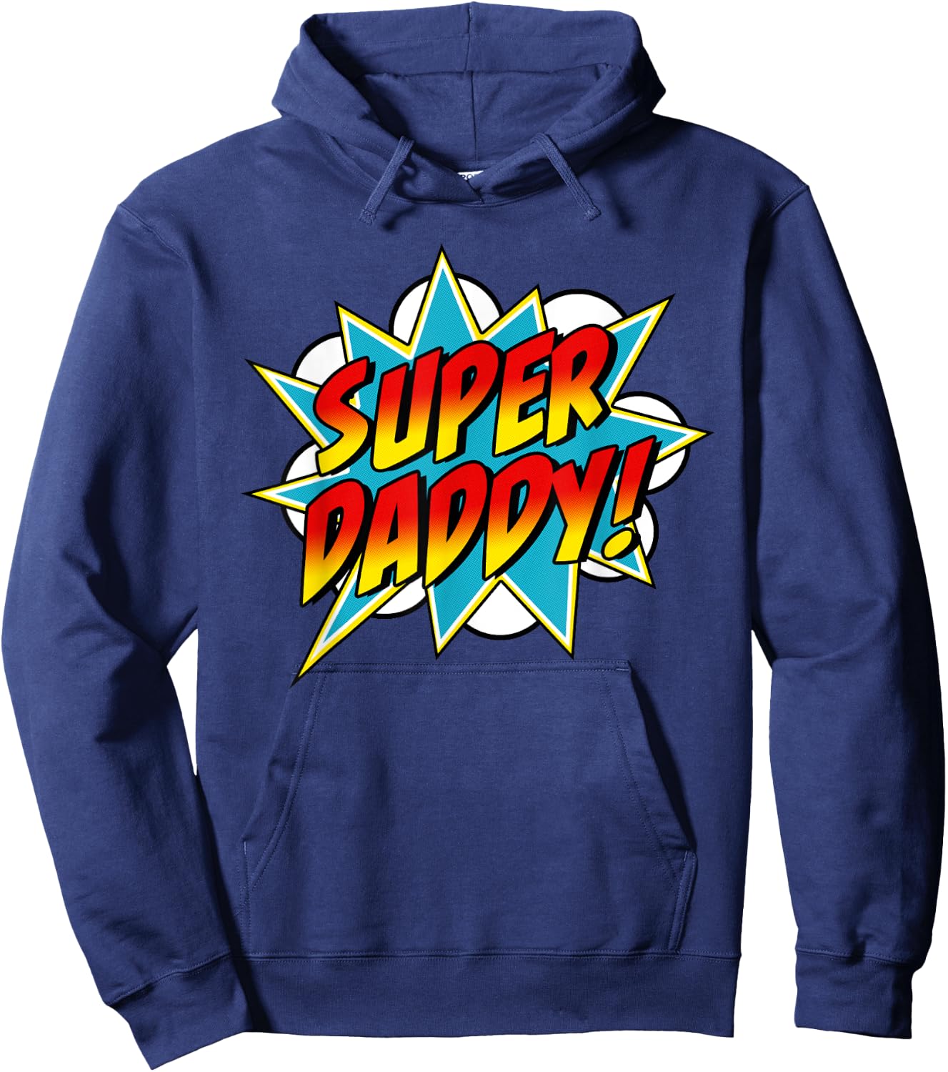 Super Daddy Comic Book Superhero Father's Day Hoodie - Hoodie | Navy