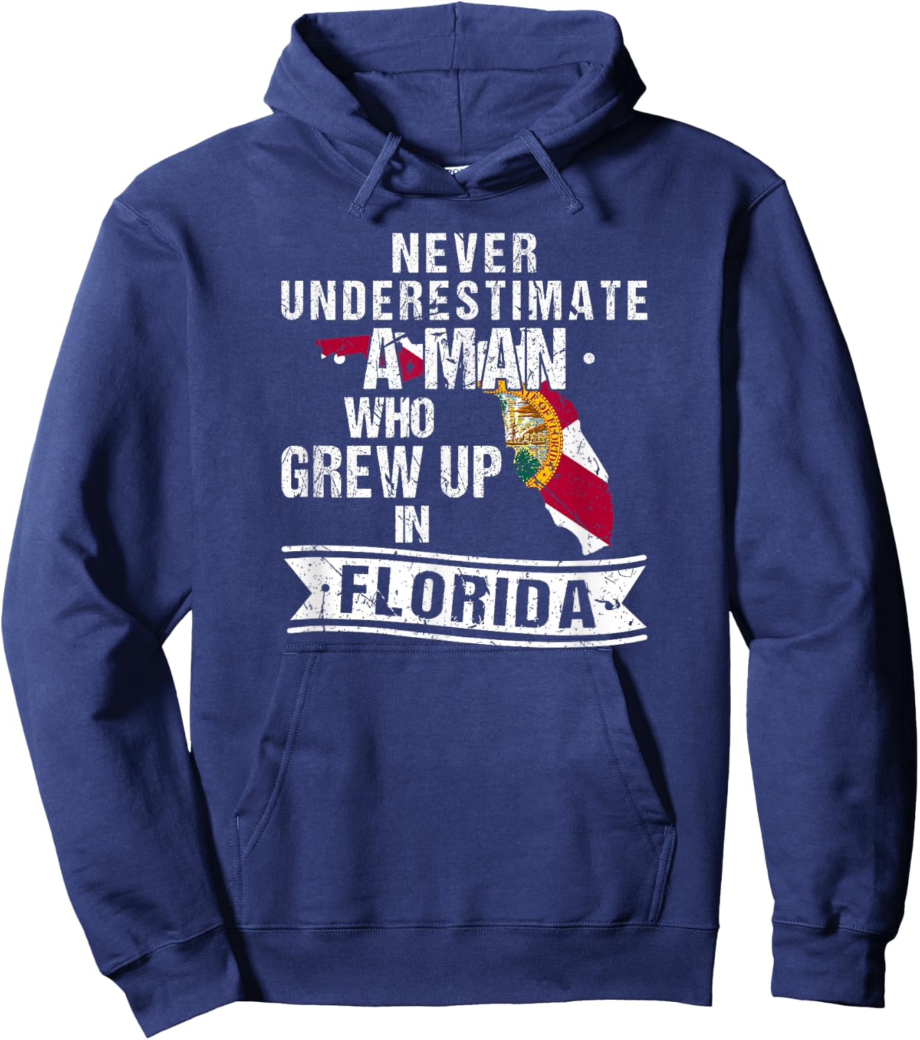 Flo Grown Design Native Florida Hoodie - Hoodie | Navy