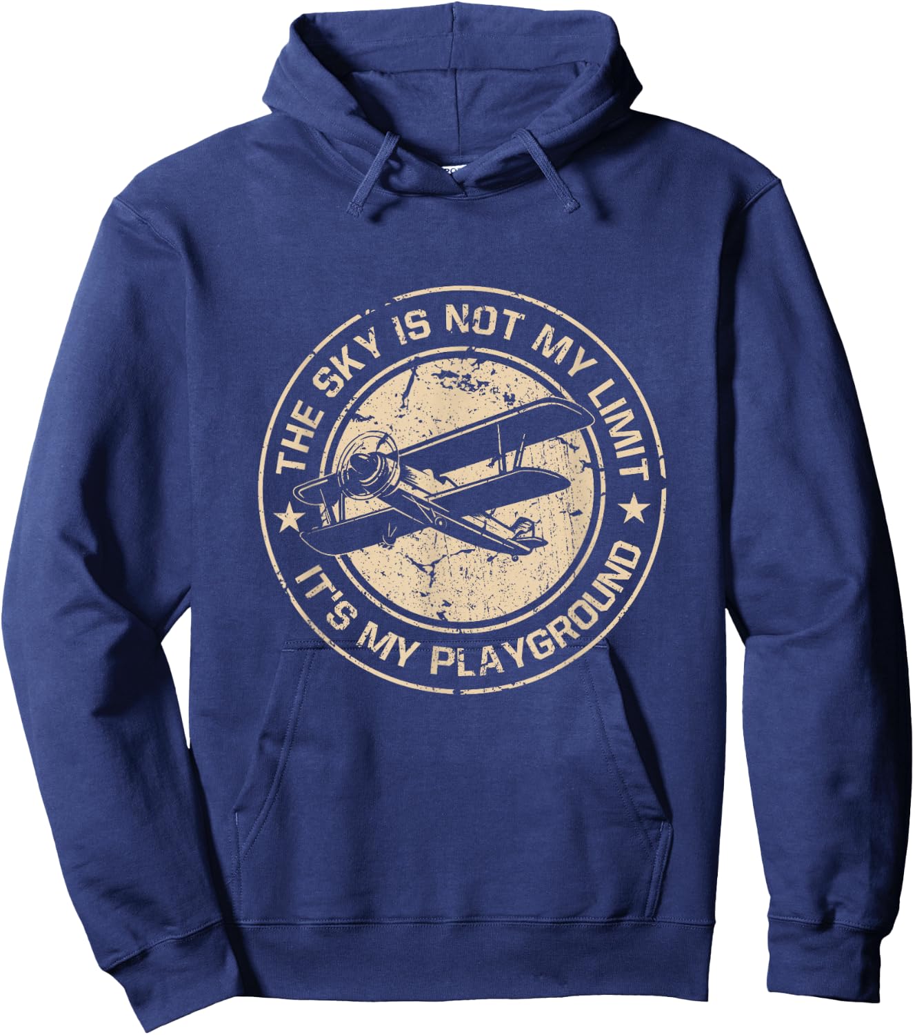 Aeroplane Pilot Sky Is Not My Limit It's My Playground Hoodie - Hoodie | Navy