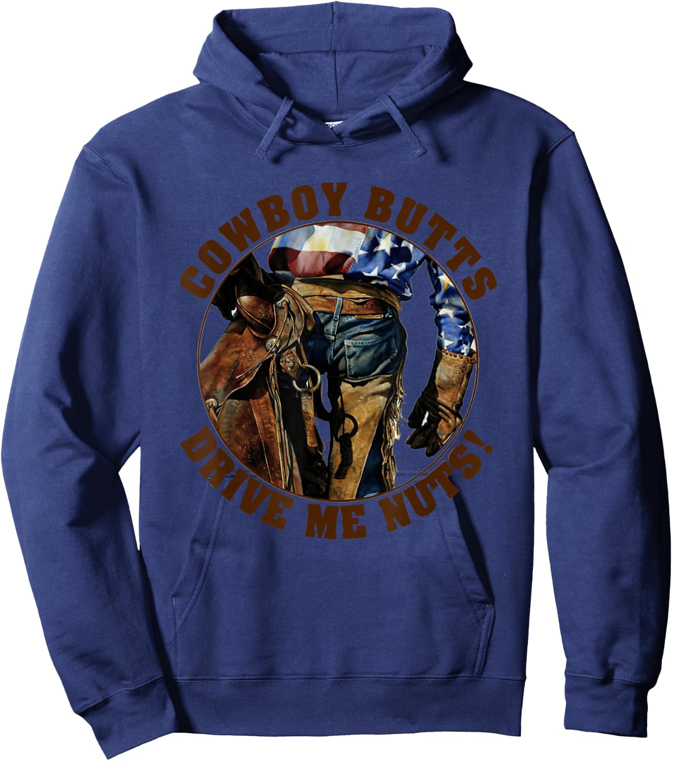 Cowboy Butts Drive Me Nuts Cute Country Cowgirl Western Hoodie - Hoodie | Navy