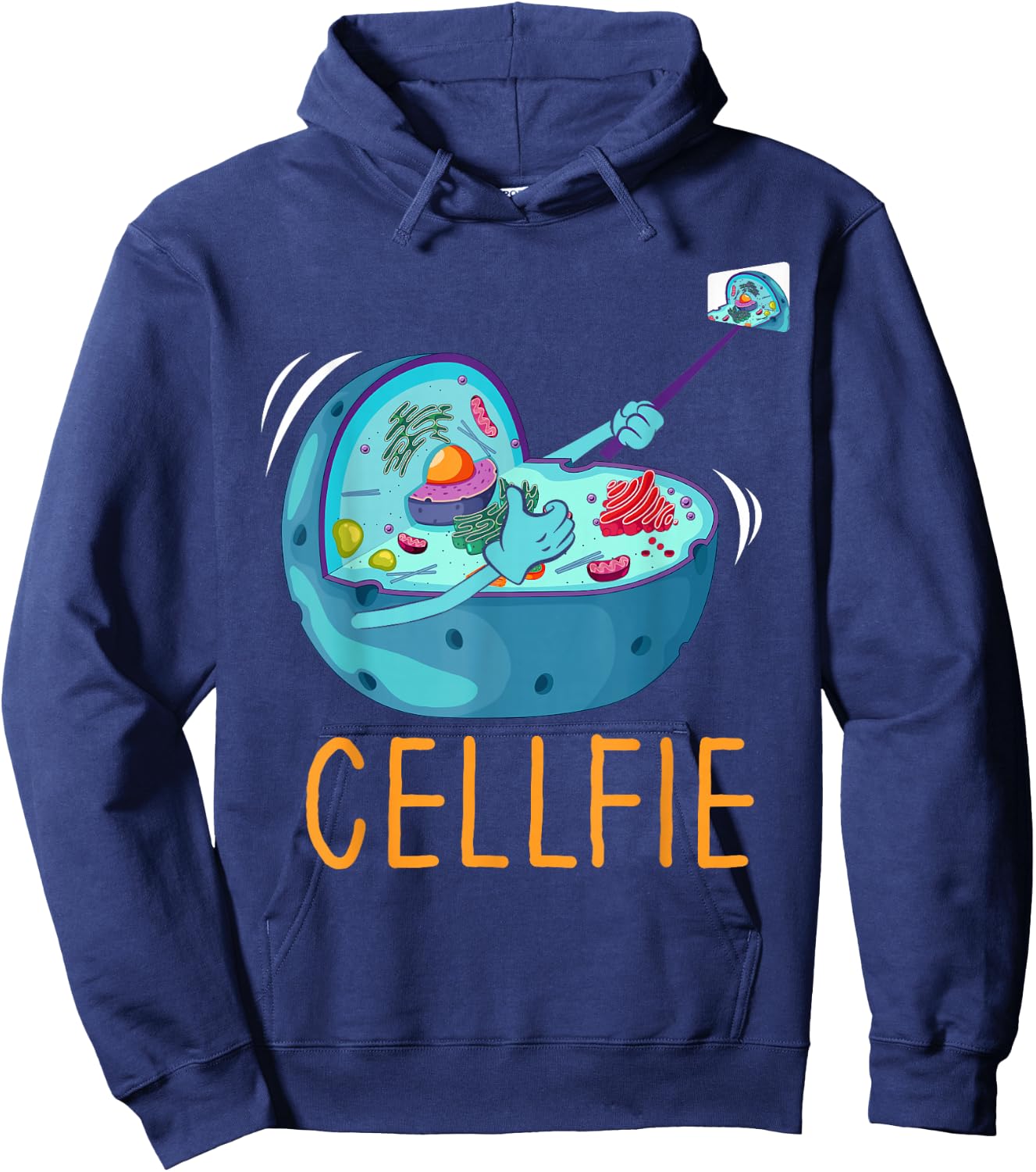 Cellfie Microbiology Microbiologist Biology Science Lover Hoodie - Hoodie | Navy