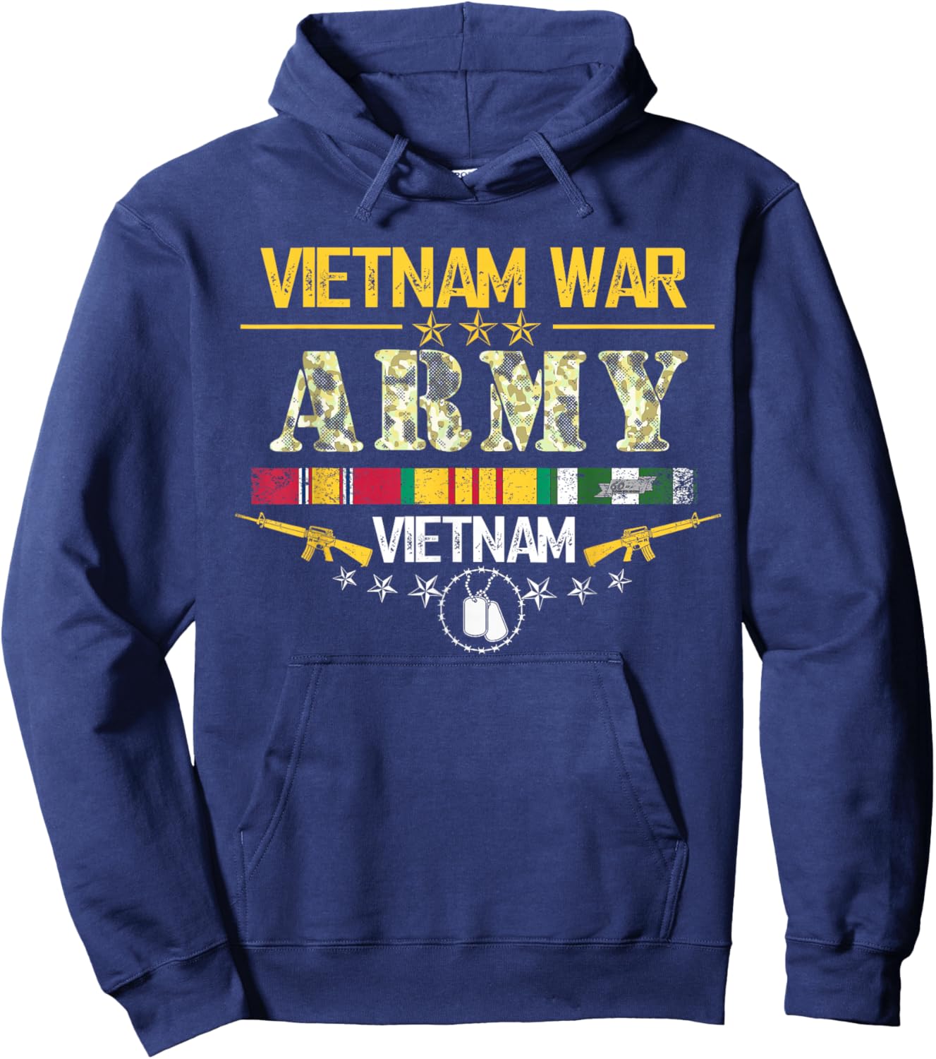 Vietnam Veteran War Army T Shirt For Those Who Served Hoodie - Hoodie | Navy