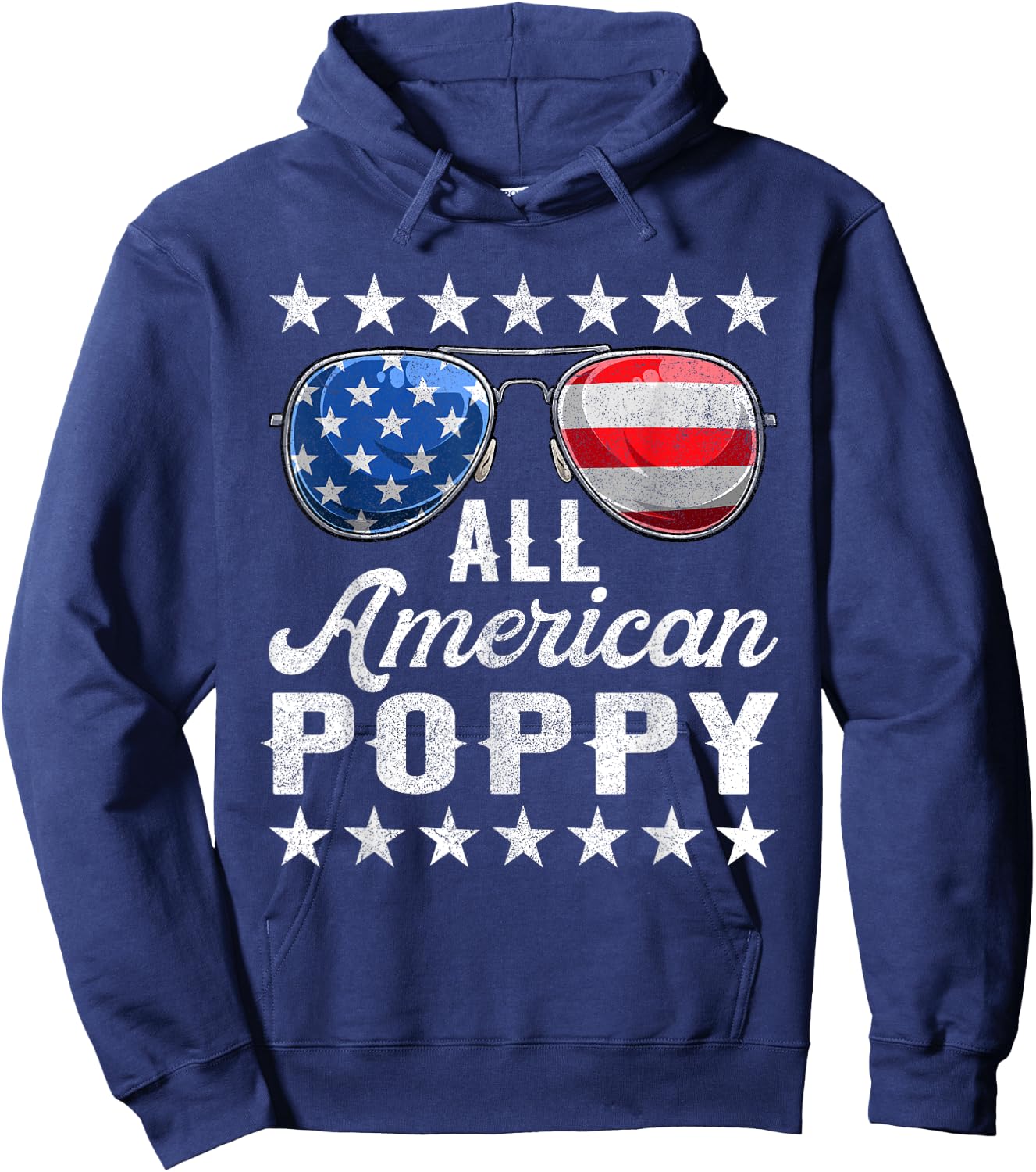 All American Poppy Shirt, 4th Of July Matching Outfit Family Hoodie - Hoodie | Navy