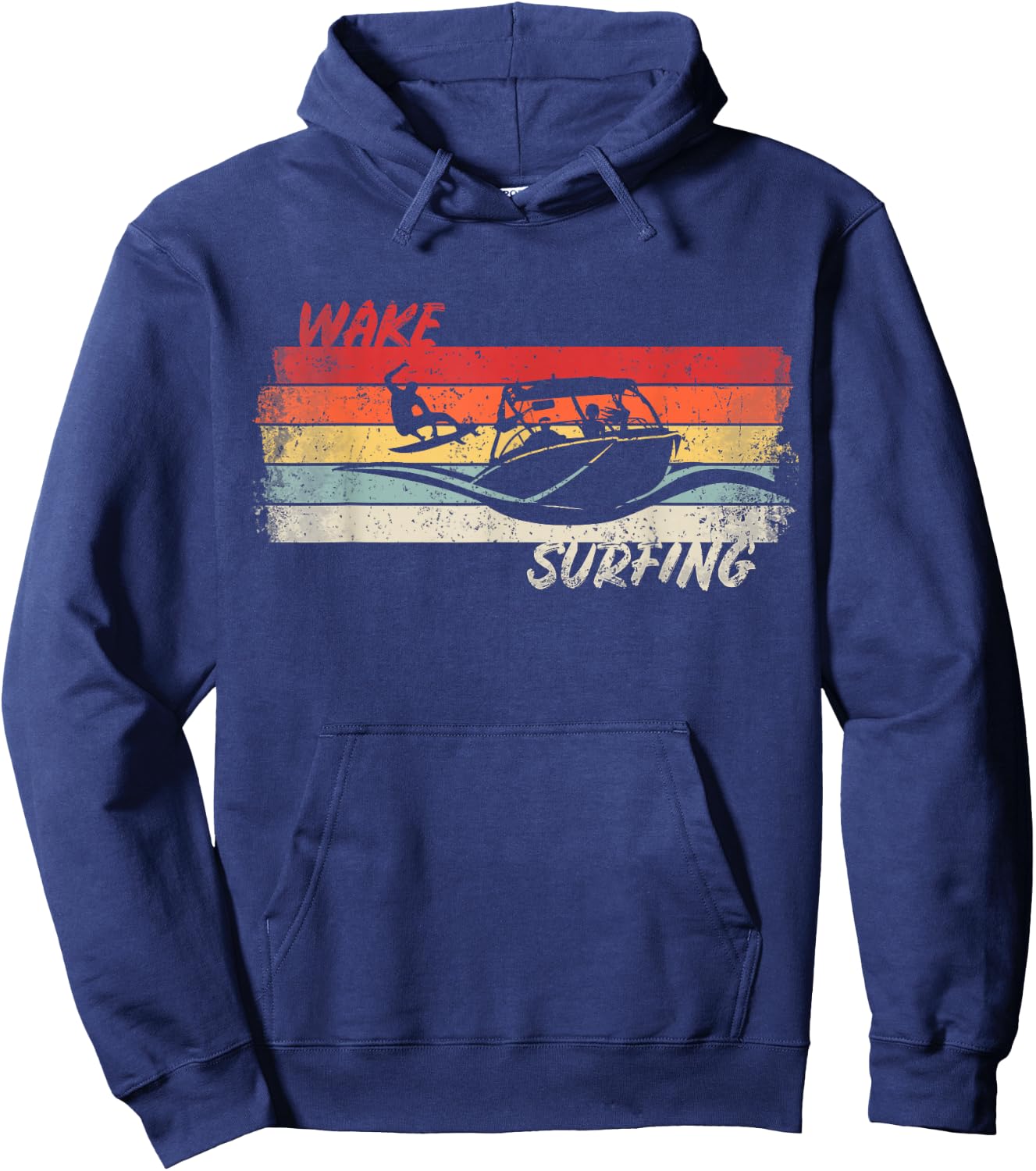 Wake Surfing Wakesurfing Boat Lake Surf T Shirt Wakesurf Hoodie - Hoodie | Navy