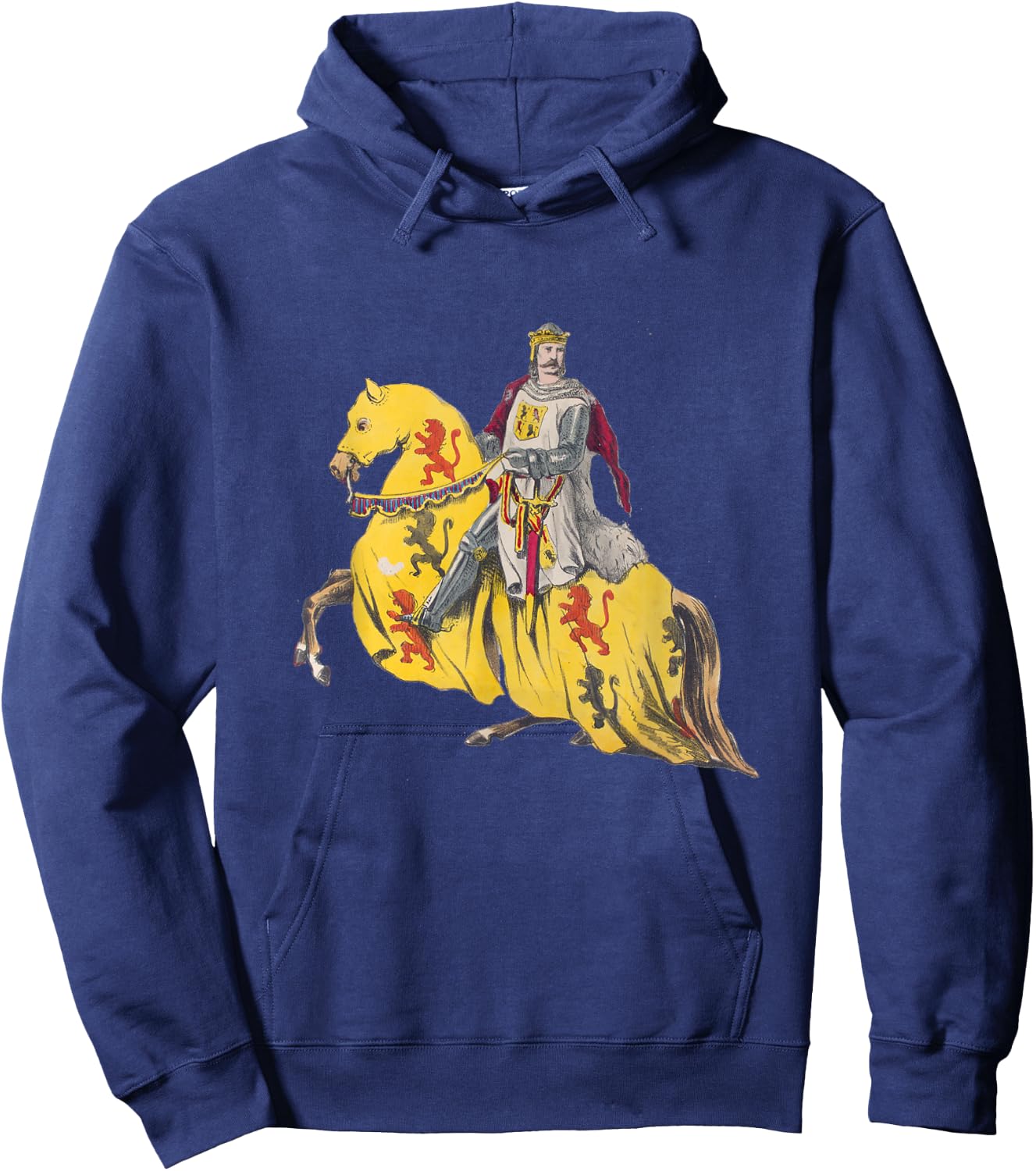 Medieval King of England Richard the Lionheart During the Crusades Hoodie - Hoodie | Navy