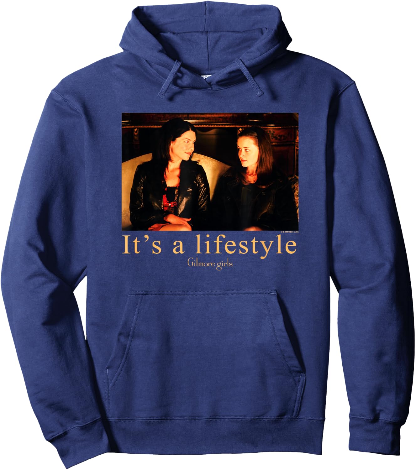 Gilmore Girls It's A Lifestyle Photo with Logo TV Show Hoodie - Hoodie | Navy