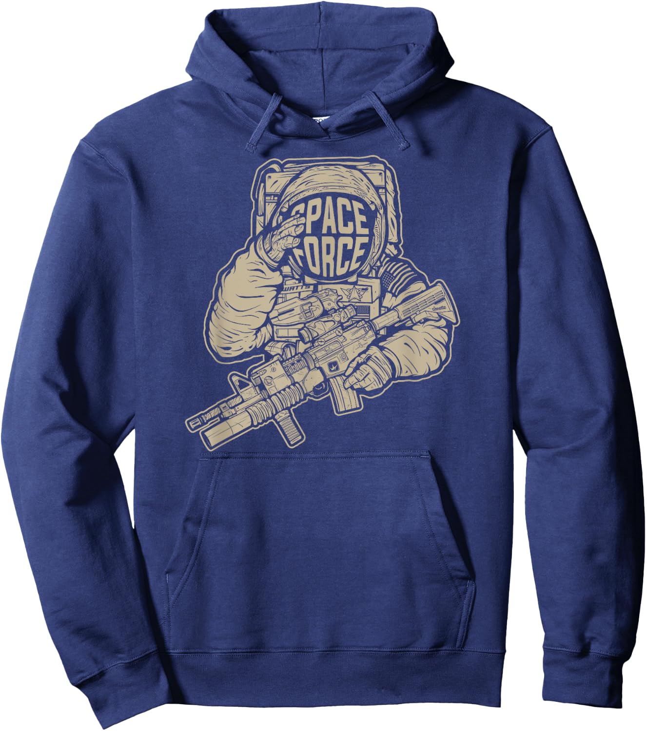 Space Force Combat Astronaut Hoodie - Hoodie | Navy