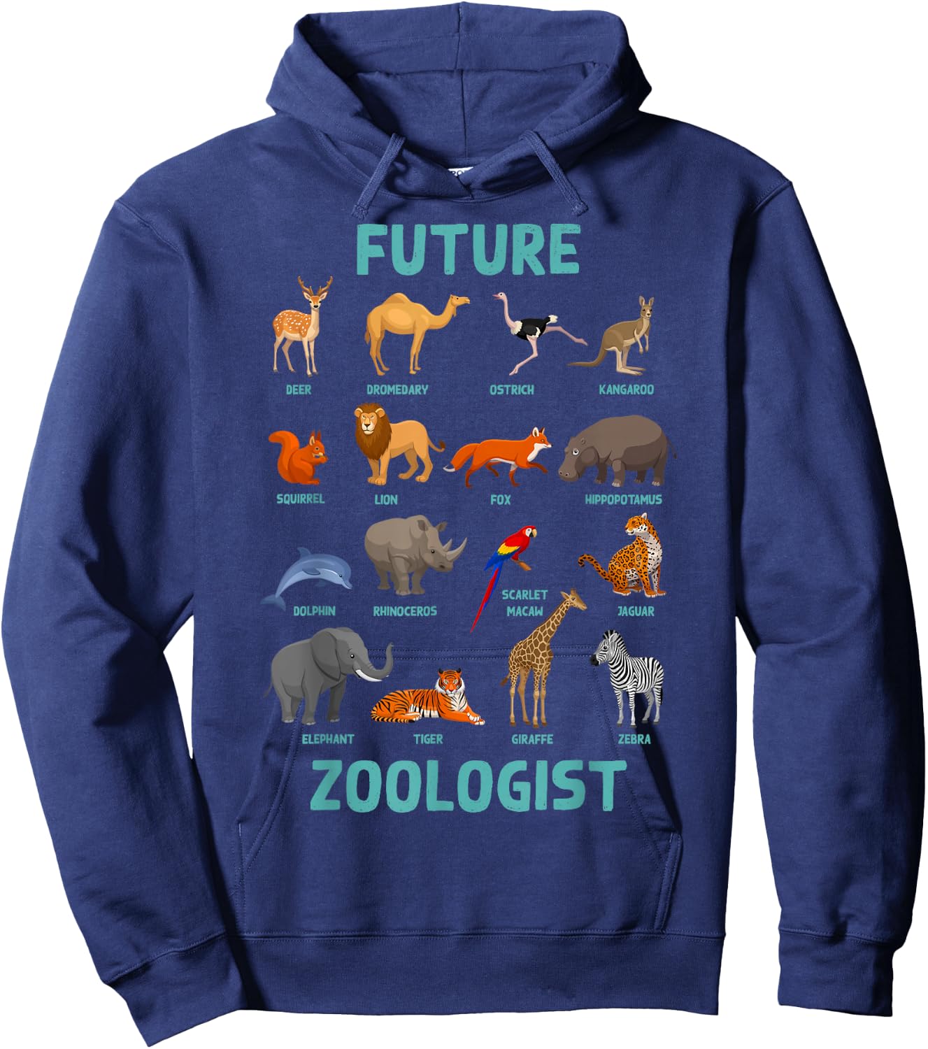Future Zoologist Funny Wildlife Animals Zookeeper Ideas Hoodie - Hoodie | Navy