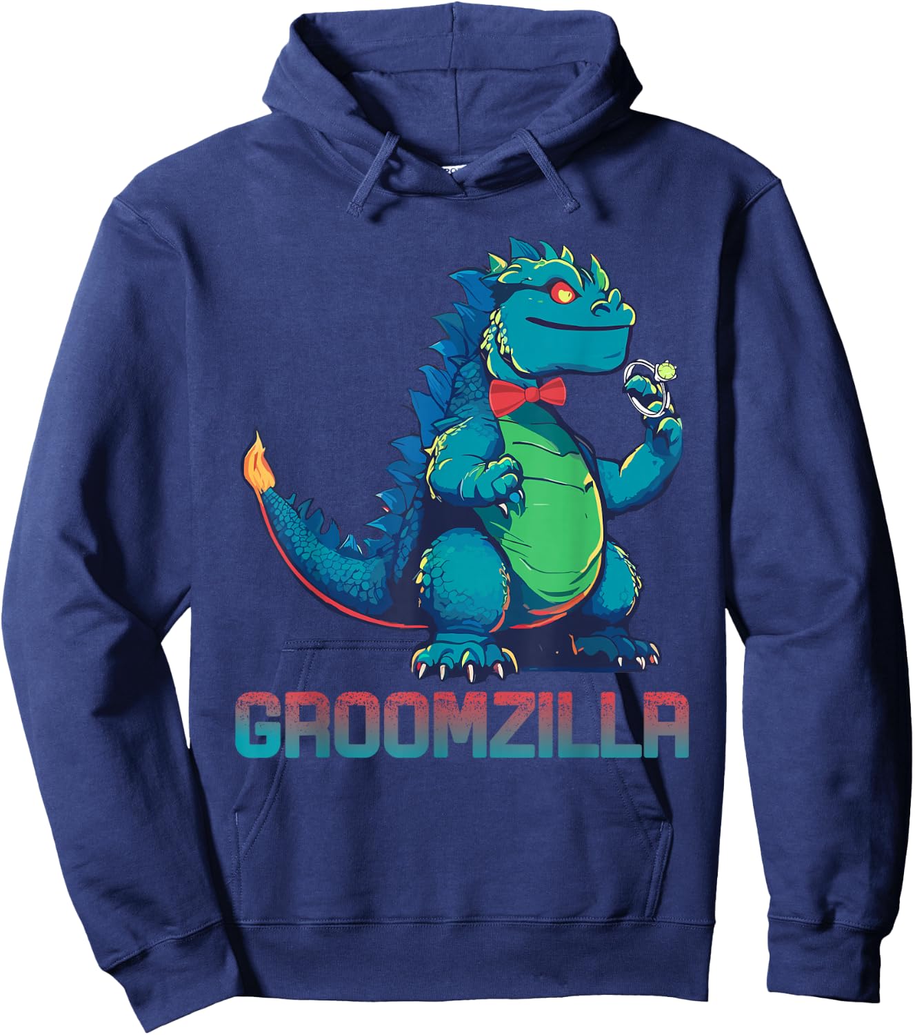Funny Weding Groomzilla Design for Party Hoodie - Hoodie | Navy