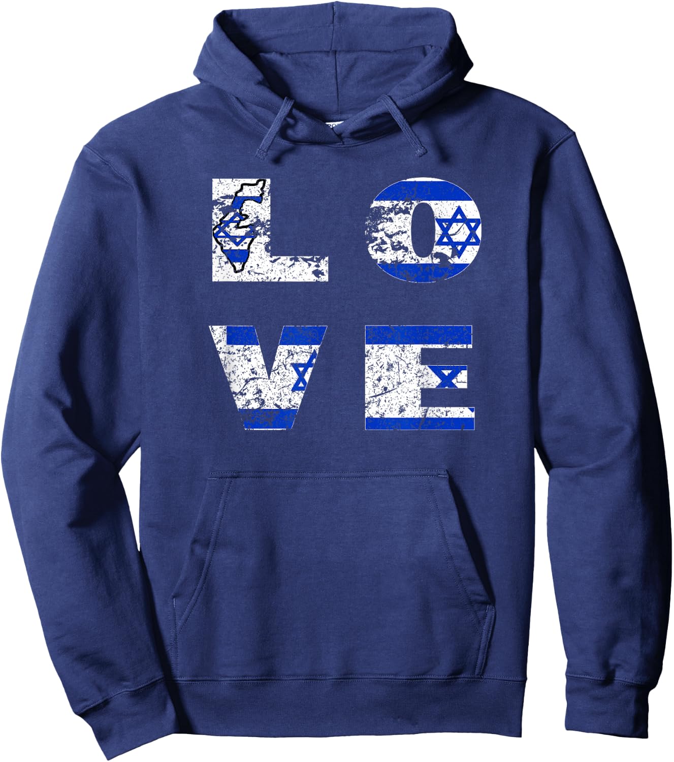 Israel Shirt Independence Day 70 Jewish Israeli Flag Women Men Hoodie - Hoodie | Navy