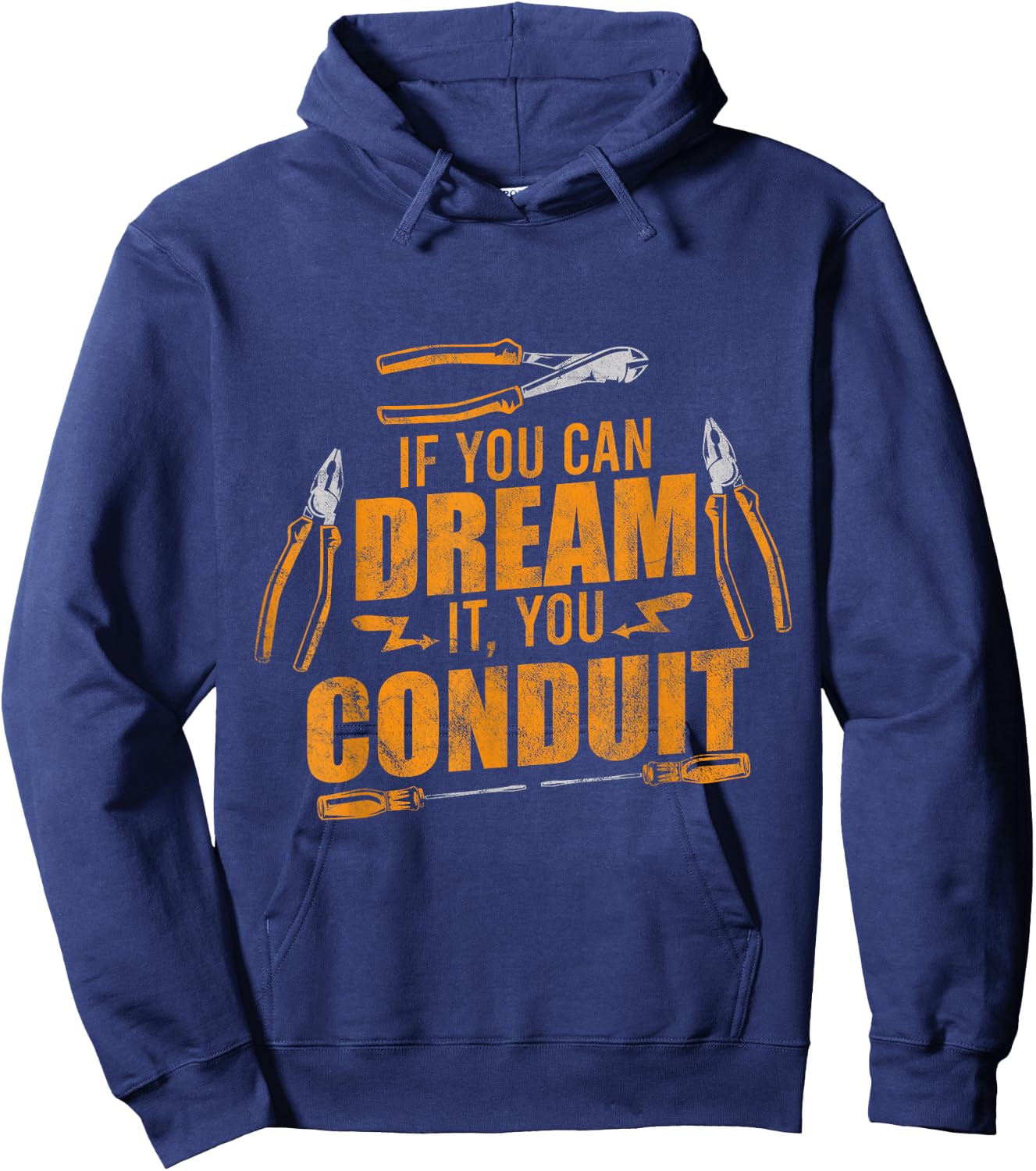 You Conduit Electrician Powerline Electrical Engineer Hoodie - Hoodie | Navy