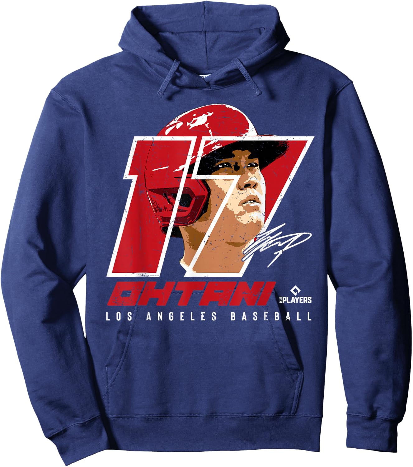 Shohei Ohtani Silhouette Sho Time Los Angeles MLBPA Hoodie - Hoodie | Navy